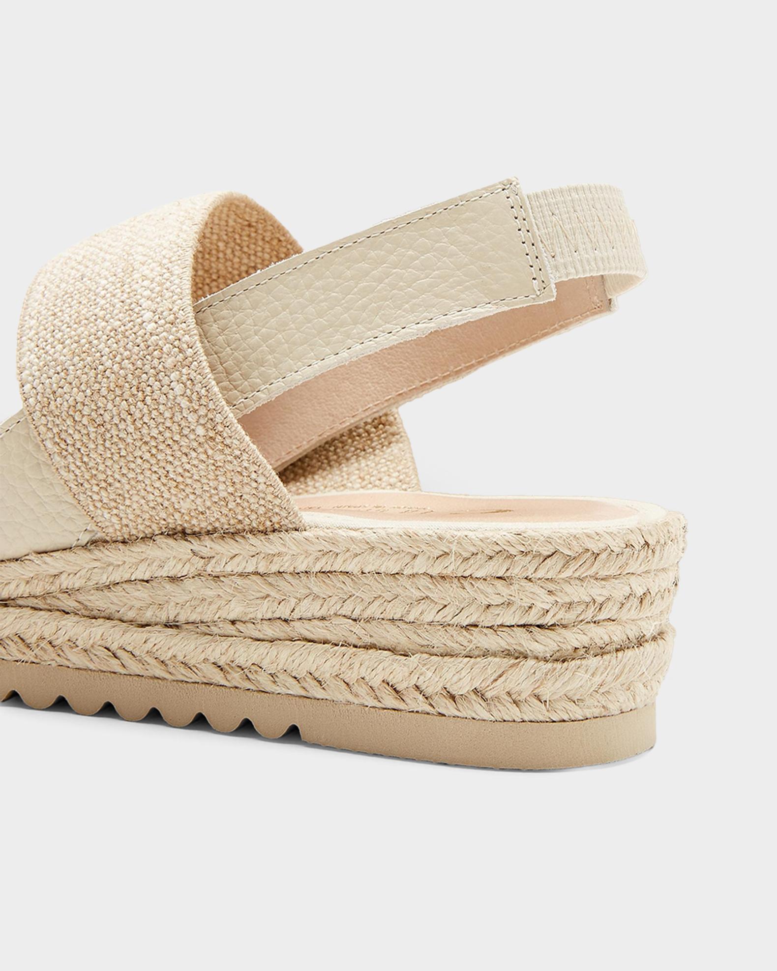 La Canadienne Rowena Leather Espadrille Wedge Sandals | Neiman Marcus