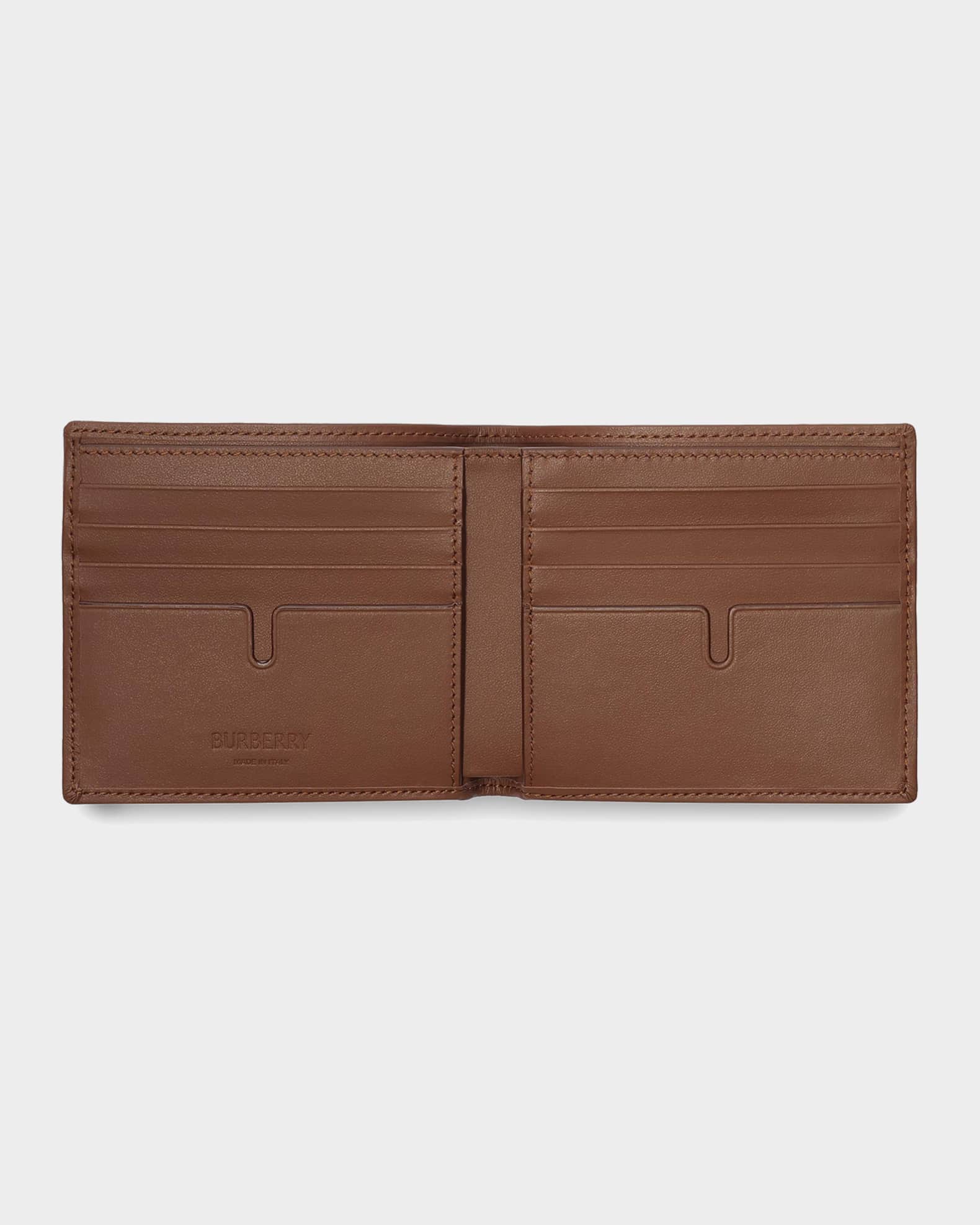 Burberry Men's Check Cotton Canvas Bifold Wallet | Neiman Marcus