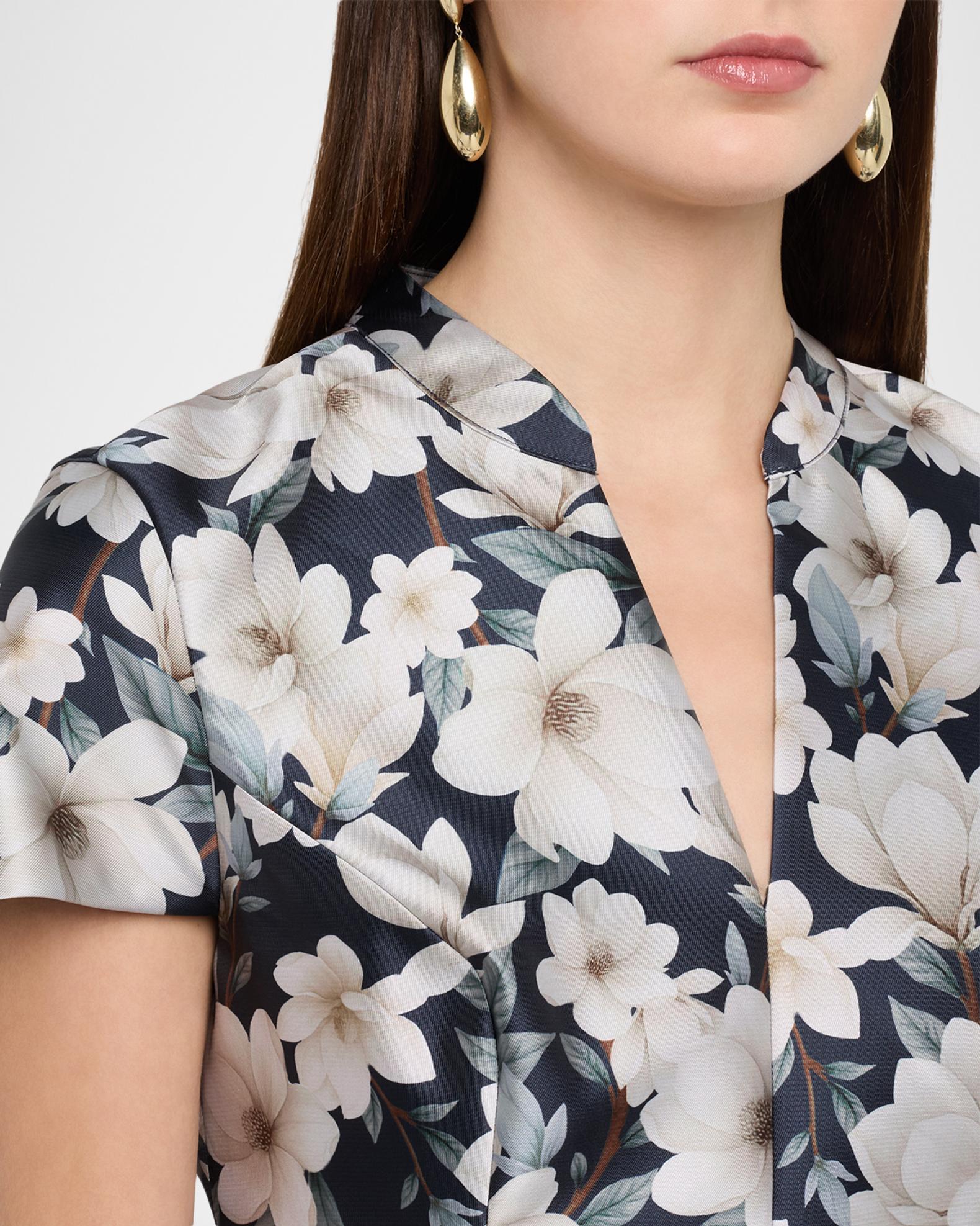 SACHIN BABI Charlotte Floral-Print Mikado Gown | Neiman Marcus