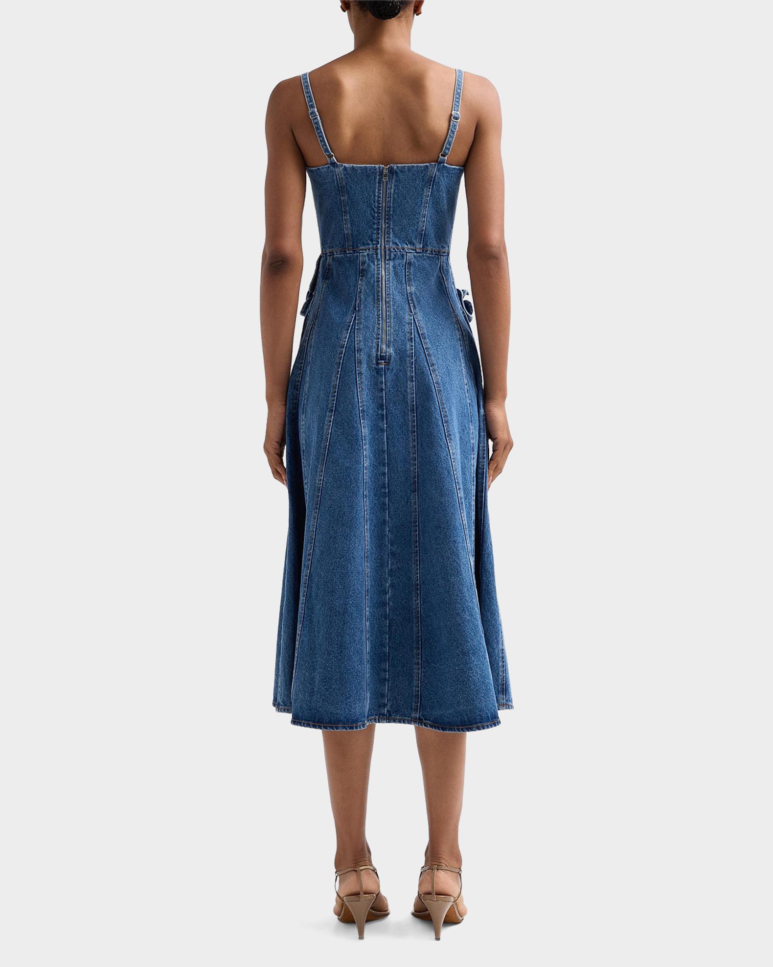 AKNVAS Eryn Denim Midi Dress
