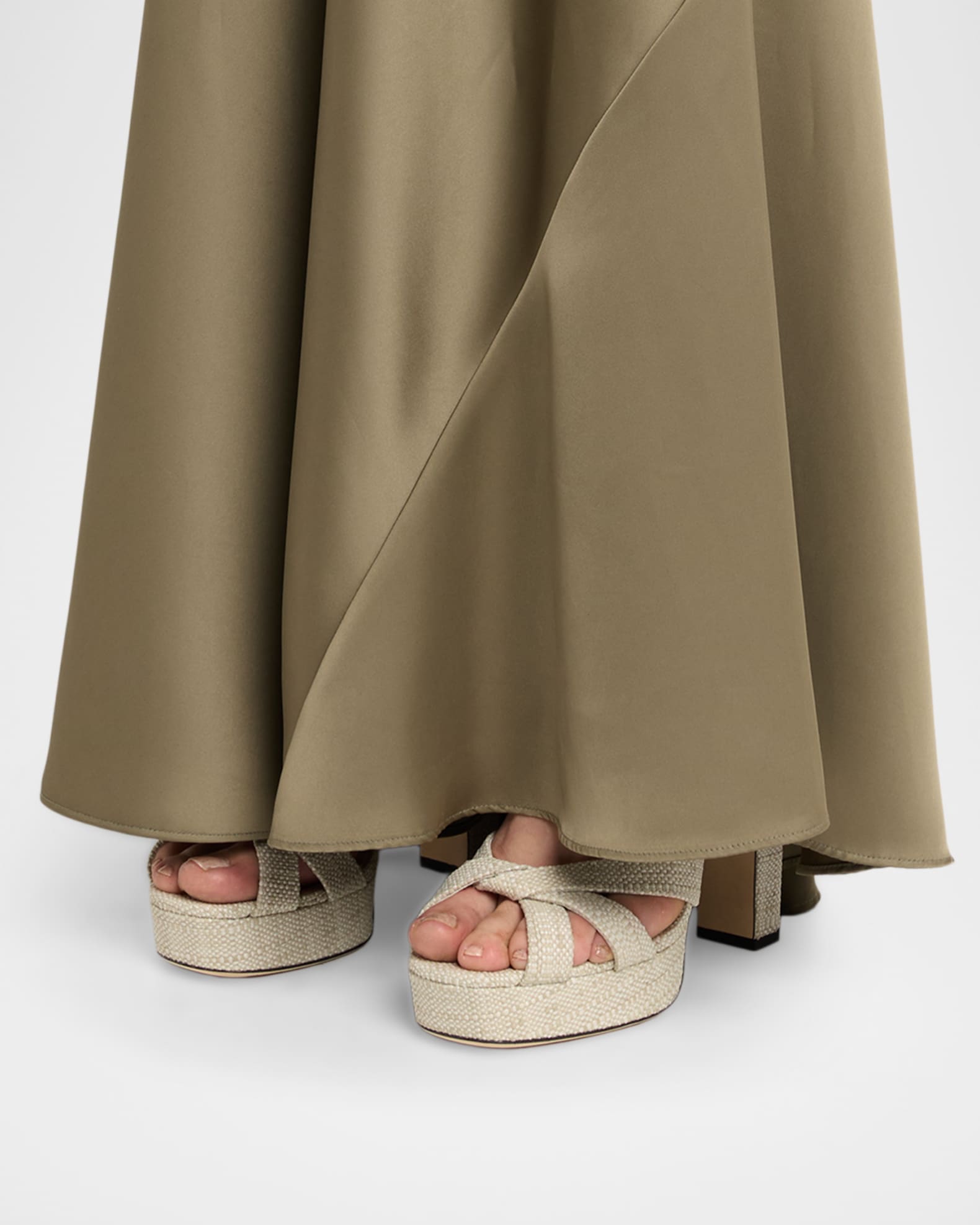 正規品JIMMY CHOO Jimmy Choo 120 mm Kove Raffia Platform Sandals | Neiman Marcus