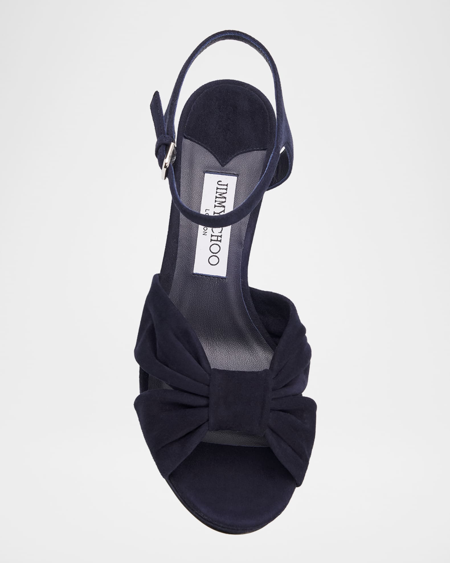 Jimmy Choo Heloise 80mm Suede Platform Sandals | Neiman Marcus