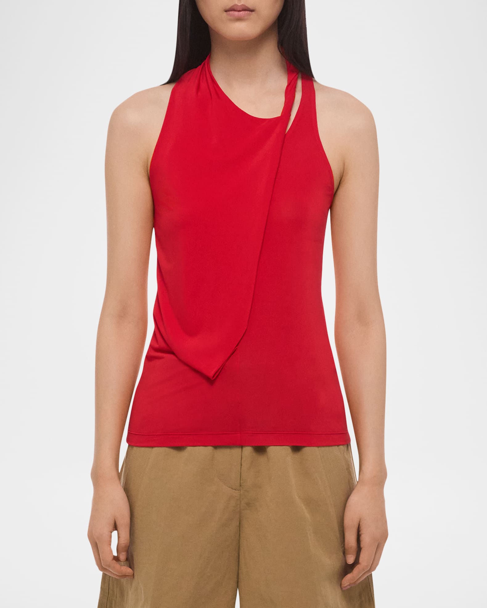 Helmut Lang Twisted Halter Tank Top | Neiman Marcus