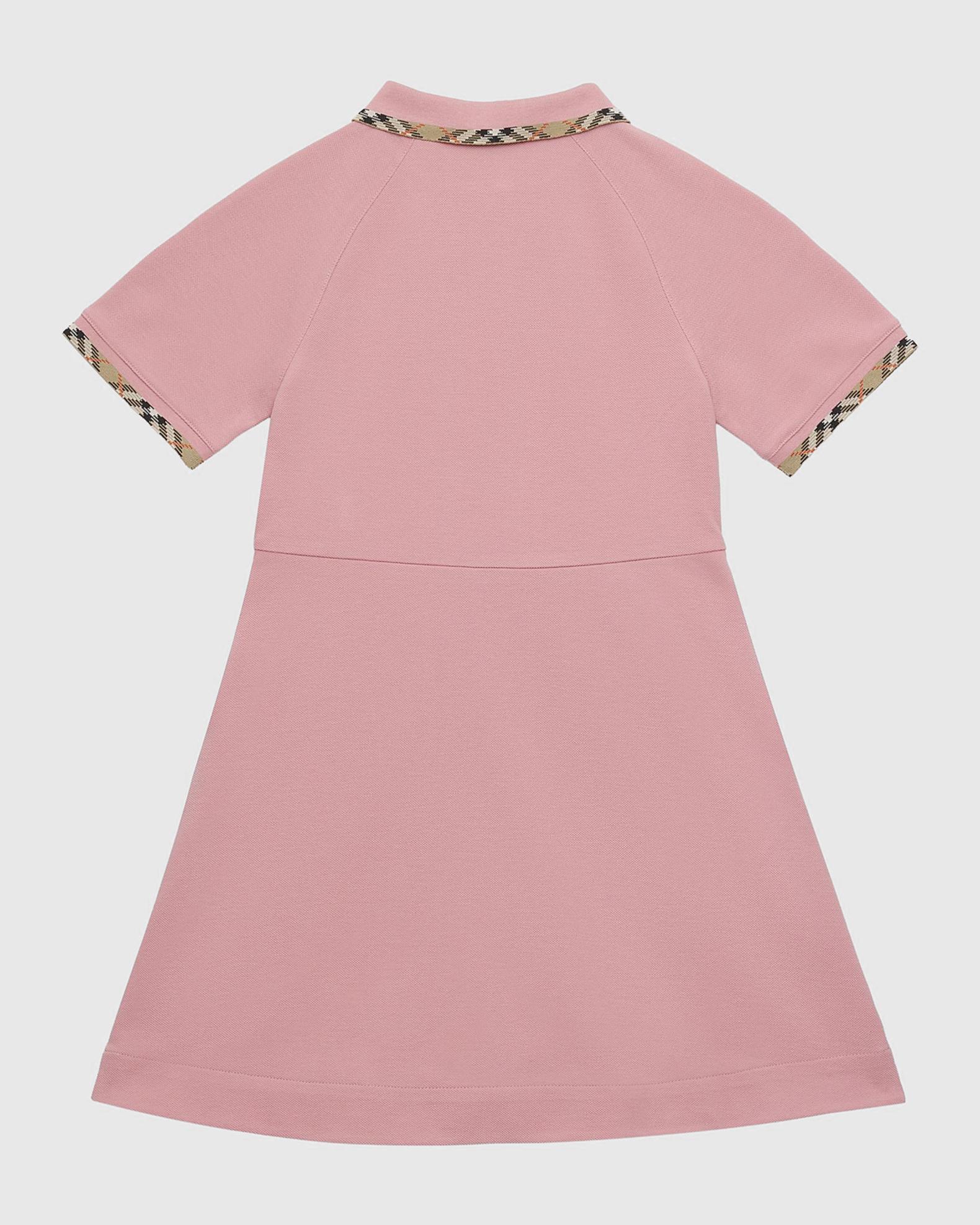 Burberry Girl's Romola Check Trim Cotton Polo Shirt, Size 4-14