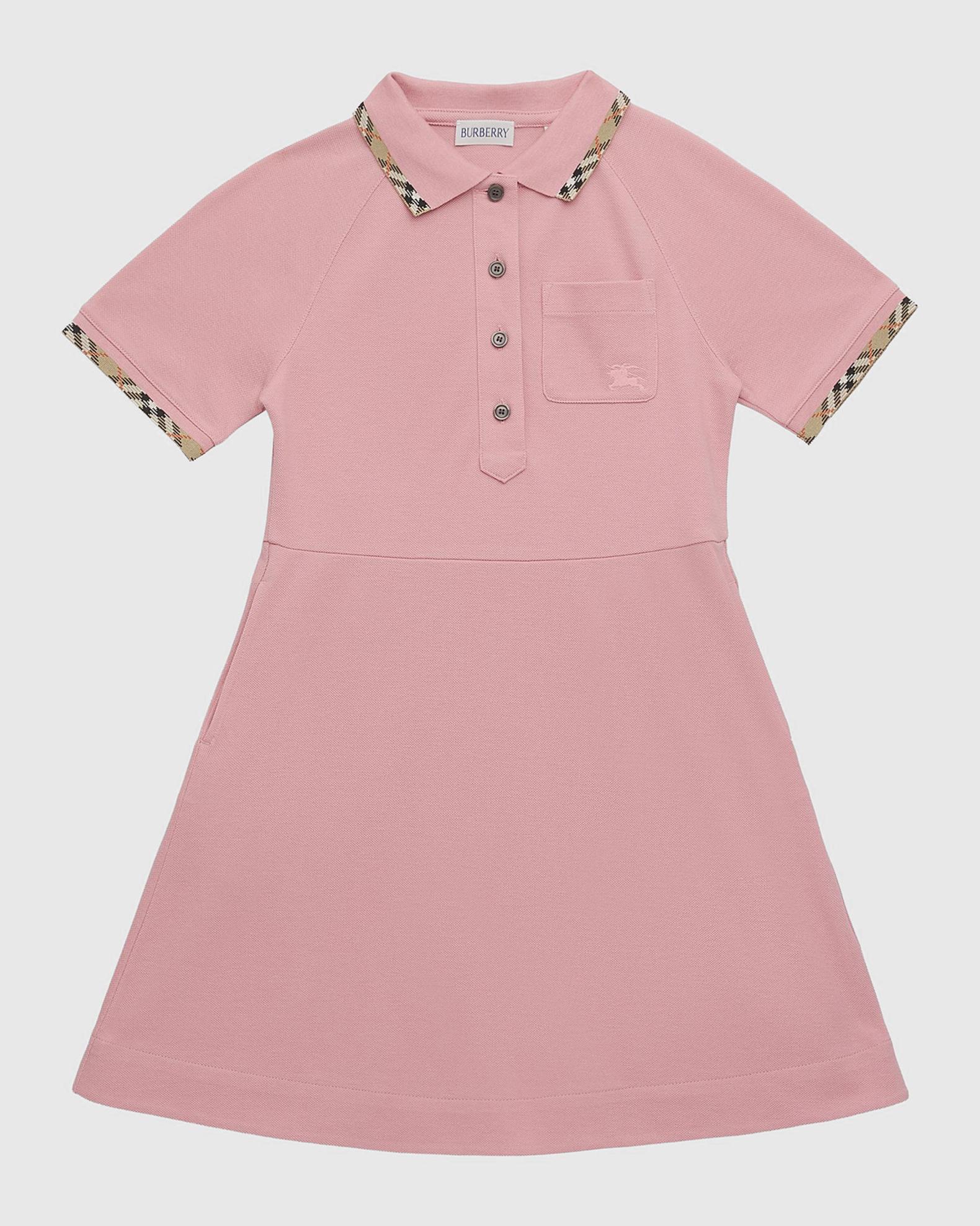 Burberry ボーダーキャミ　Ron Herman ROKU DIESEL Burberry Girl's Romola Check Trim Cotton Polo Shirt, Size 4-14