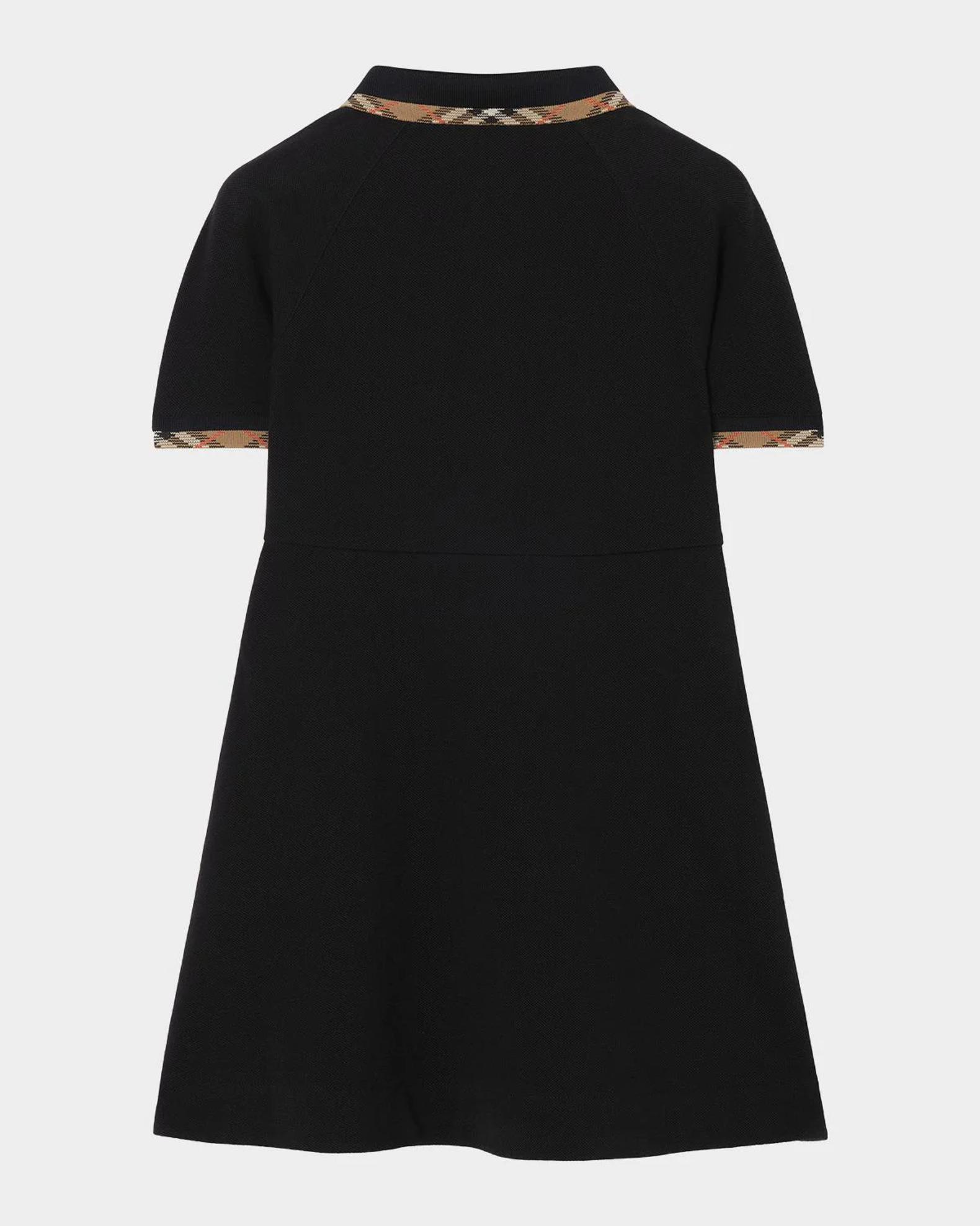 Burberry Girl's Romola Check-Trim Cotton Polo Shirt Dress, Size 4