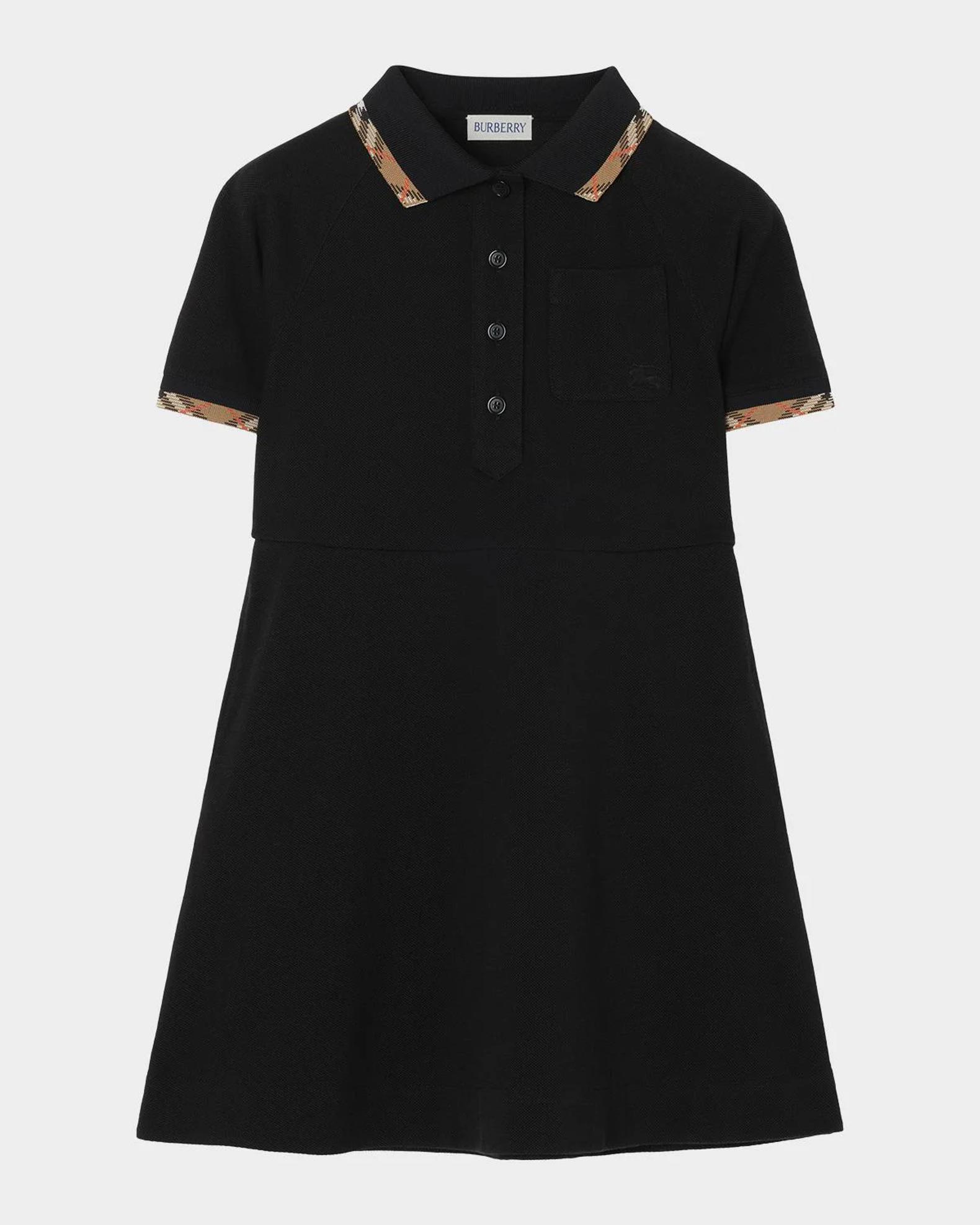 Burberry ボーダーキャミ　Ron Herman ROKU DIESEL Burberry Girl's Romola Check-Trim Cotton Polo Shirt Dress, Size 4