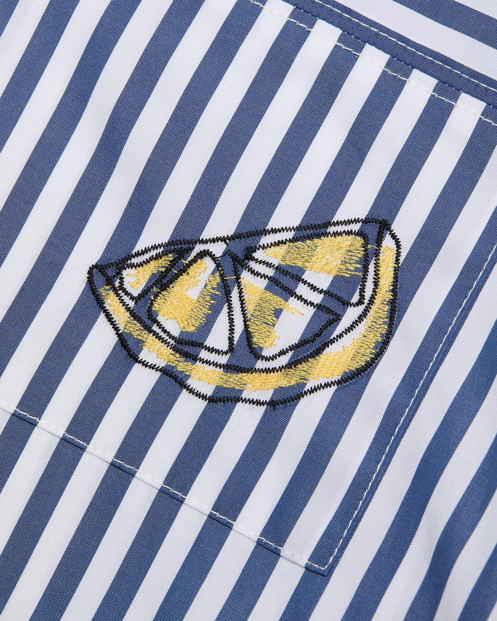 Tanya Taylor Noa Striped Lemon Pocket Button-Front Shirt | Neiman Marcus