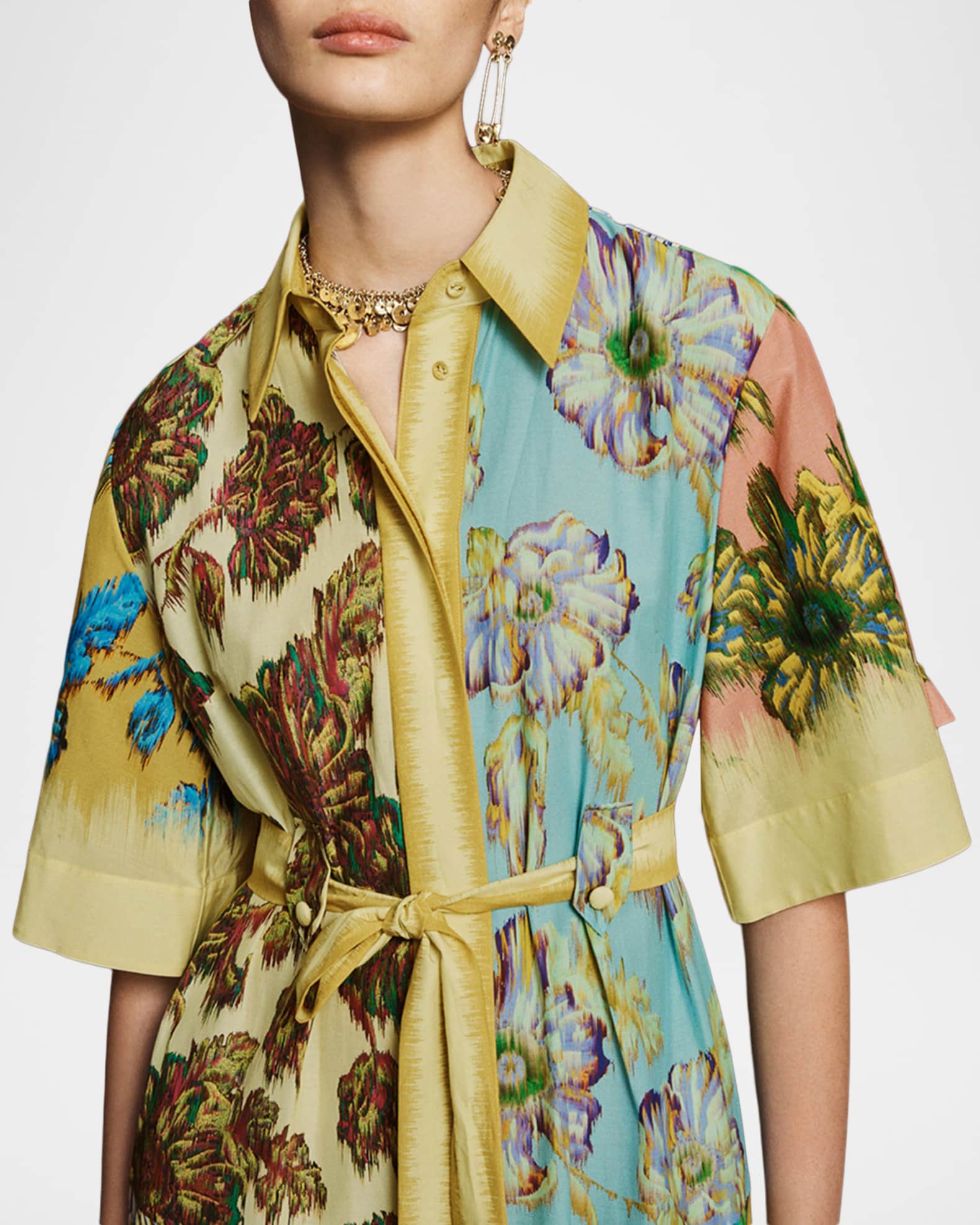 ALEMAIS Jerry Maxi Shirtdress | Neiman Marcus