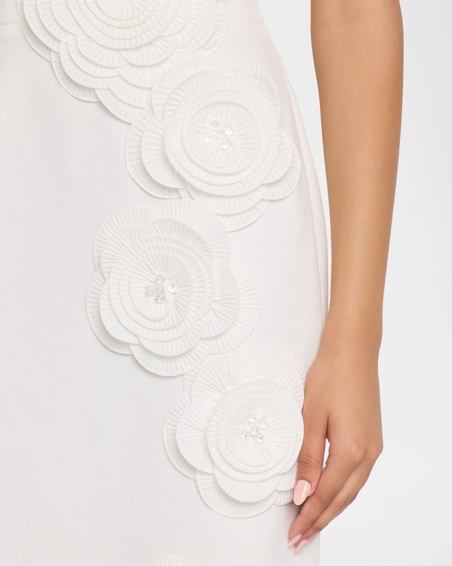 helsi kaia 3d floral strapless midi dress KAIA