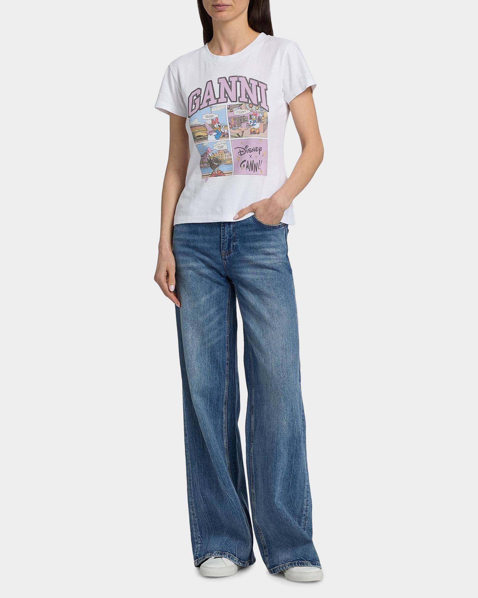 Ganni Cartoon Cotton Jersey T-Shirt | Neiman Marcus