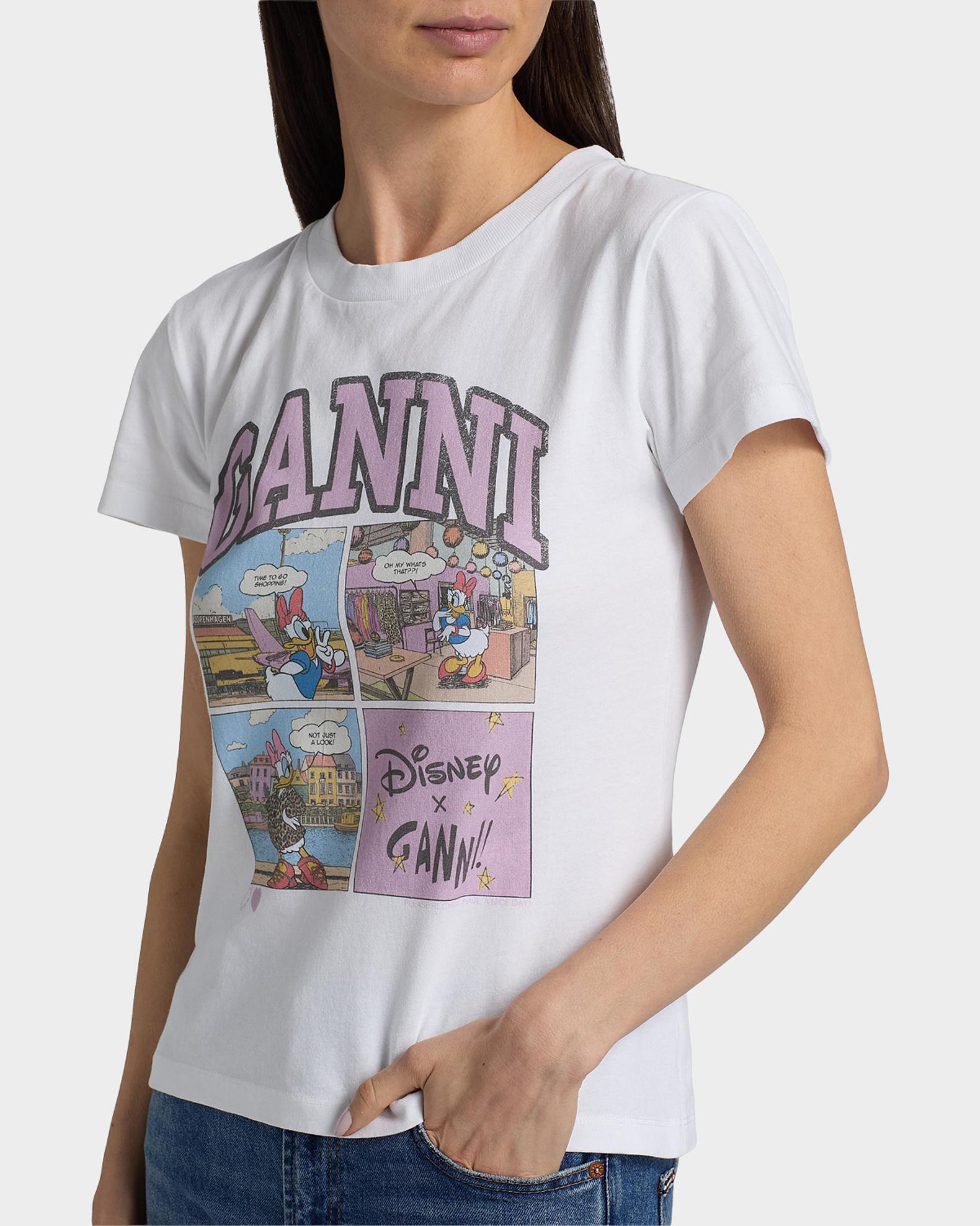 Ganni Cartoon Cotton Jersey T-Shirt | Neiman Marcus