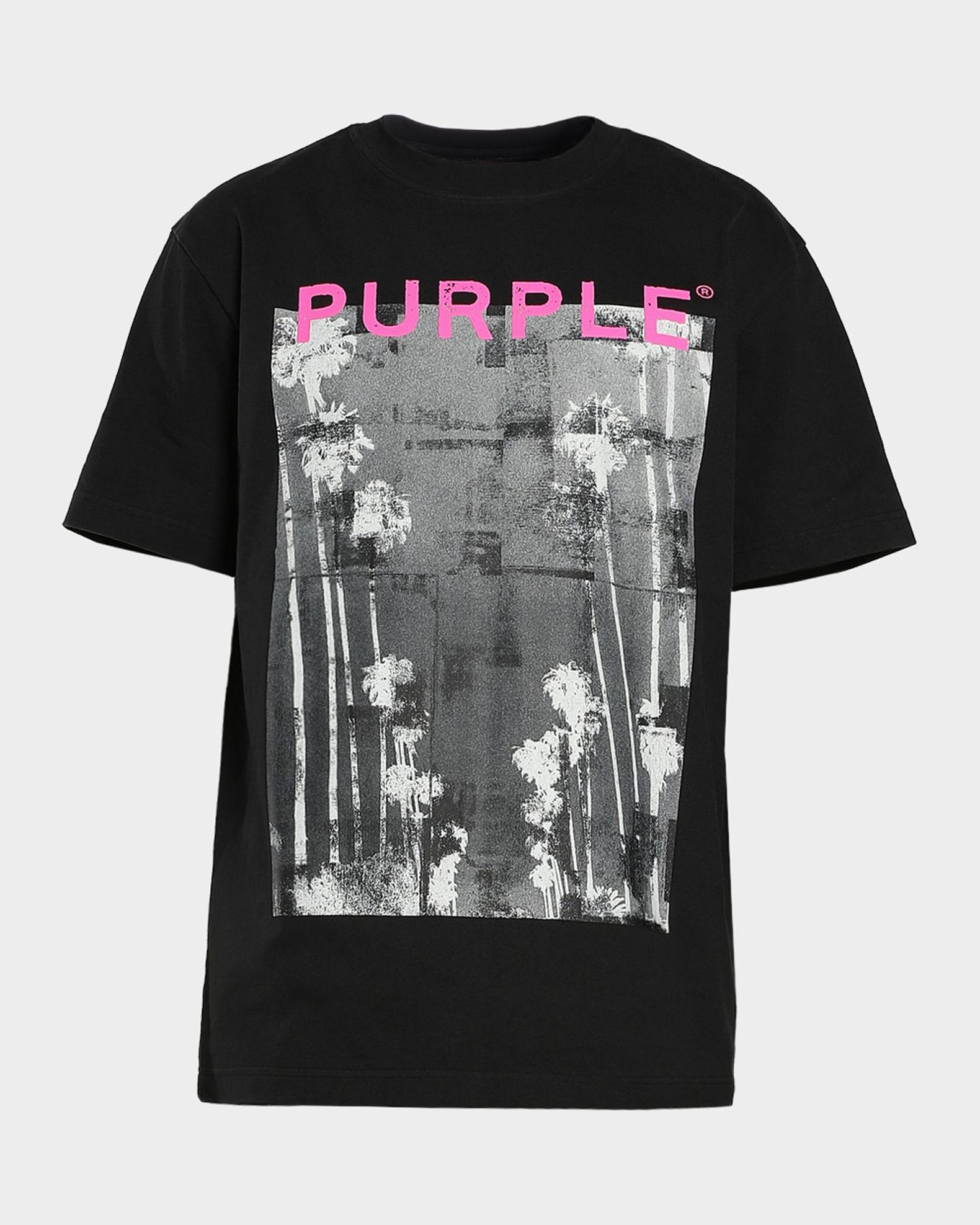PURPLE Men's Palms Graphic Logo Crewneck T-Shirt | Neiman Marcus