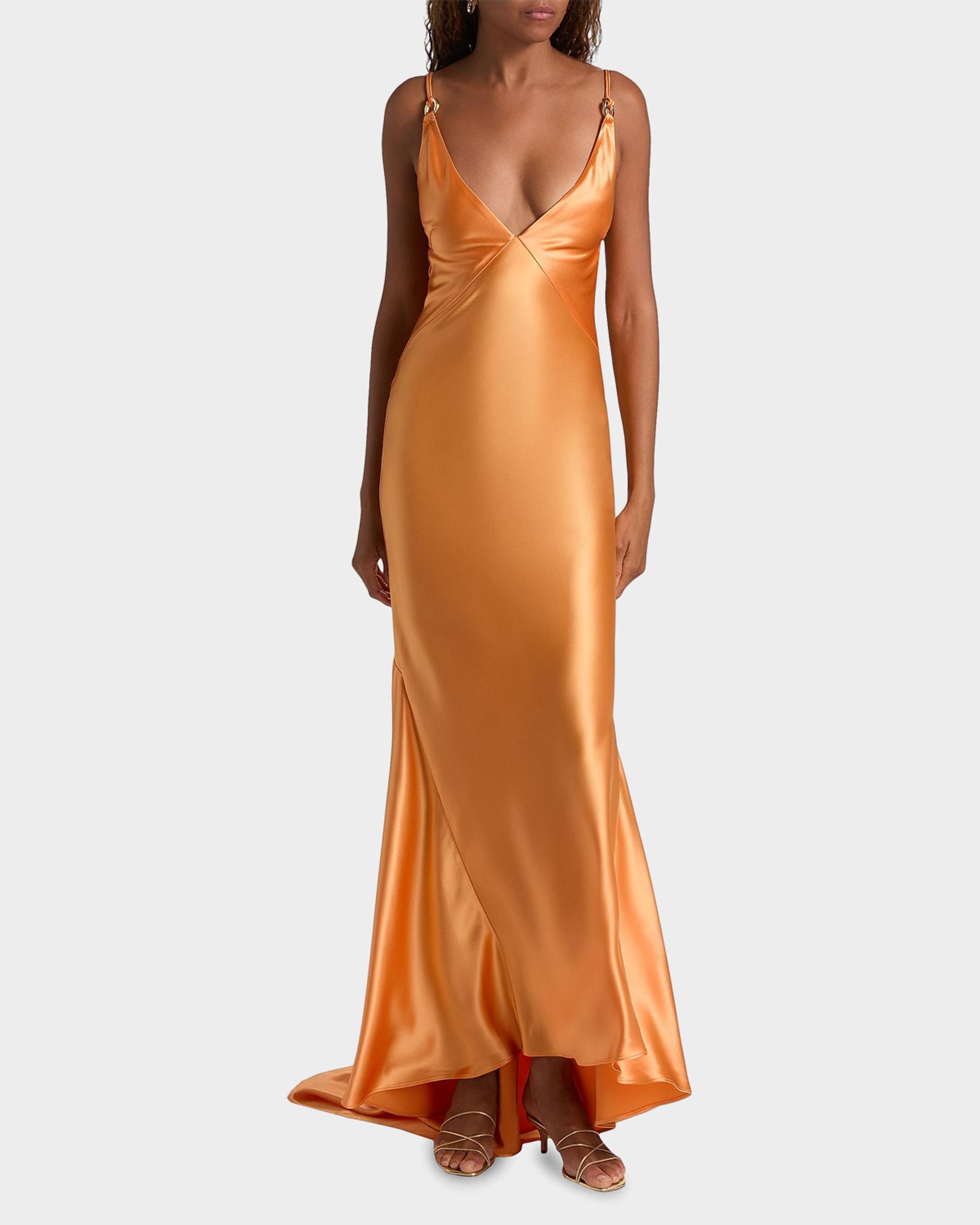 acler satin dress TARNACRE GOWN