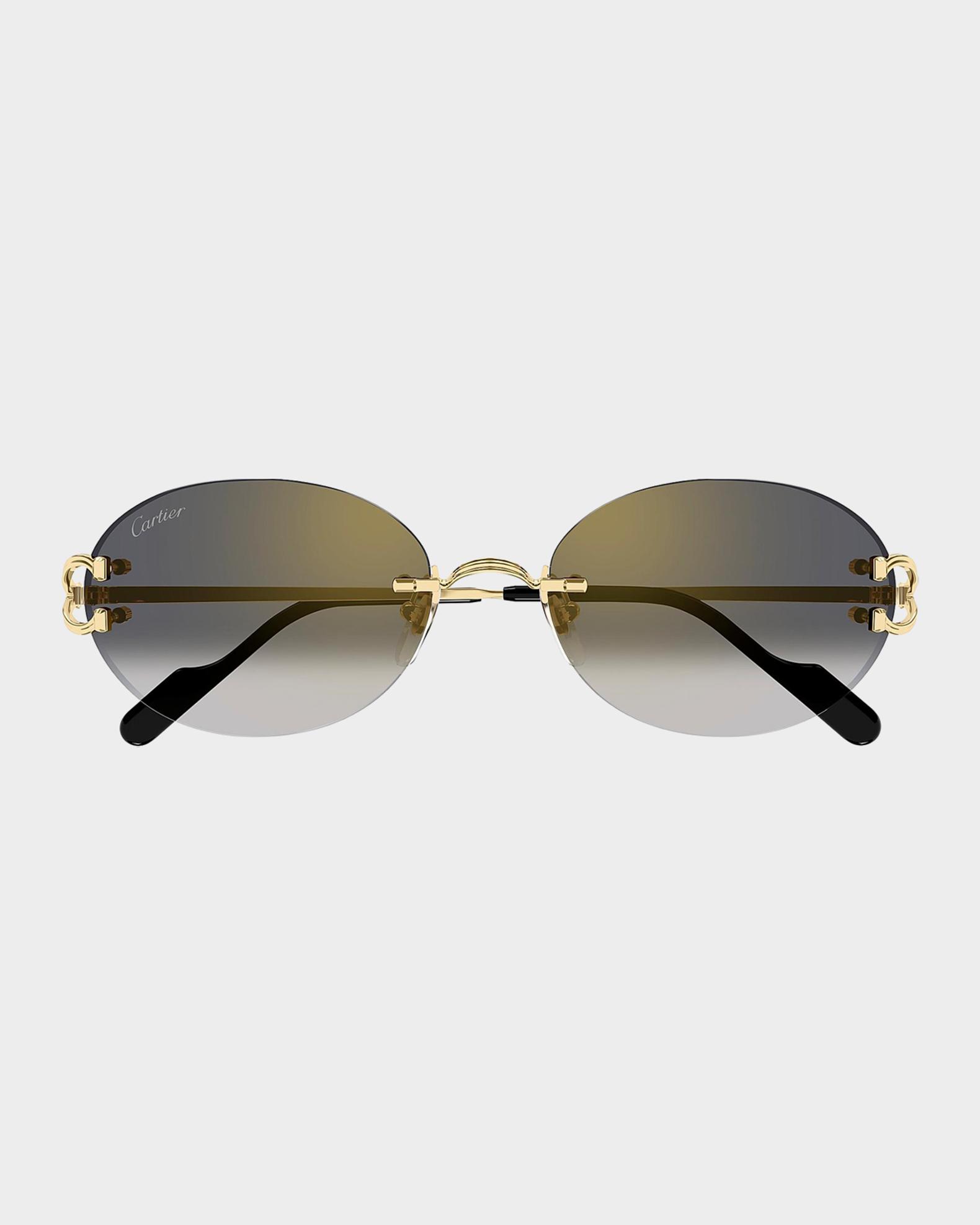 Cartier C Decor 55MM Oval Sunglasses | Neiman Marcus