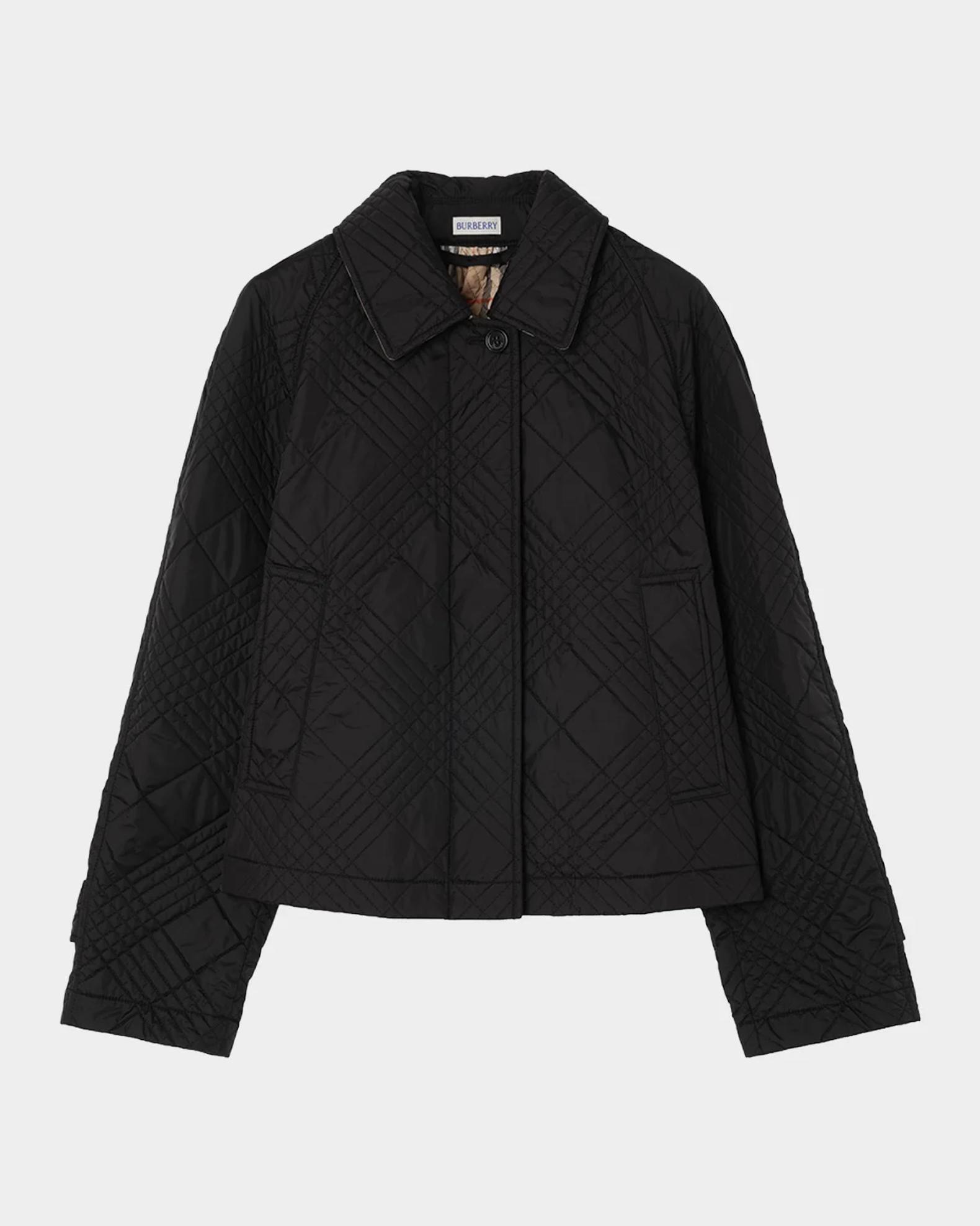 BURBERRYGOLFジャケット　BFP35-111-07 Burberry Tiffield Quilted Nylon Crop Jacket | Neiman Marcus