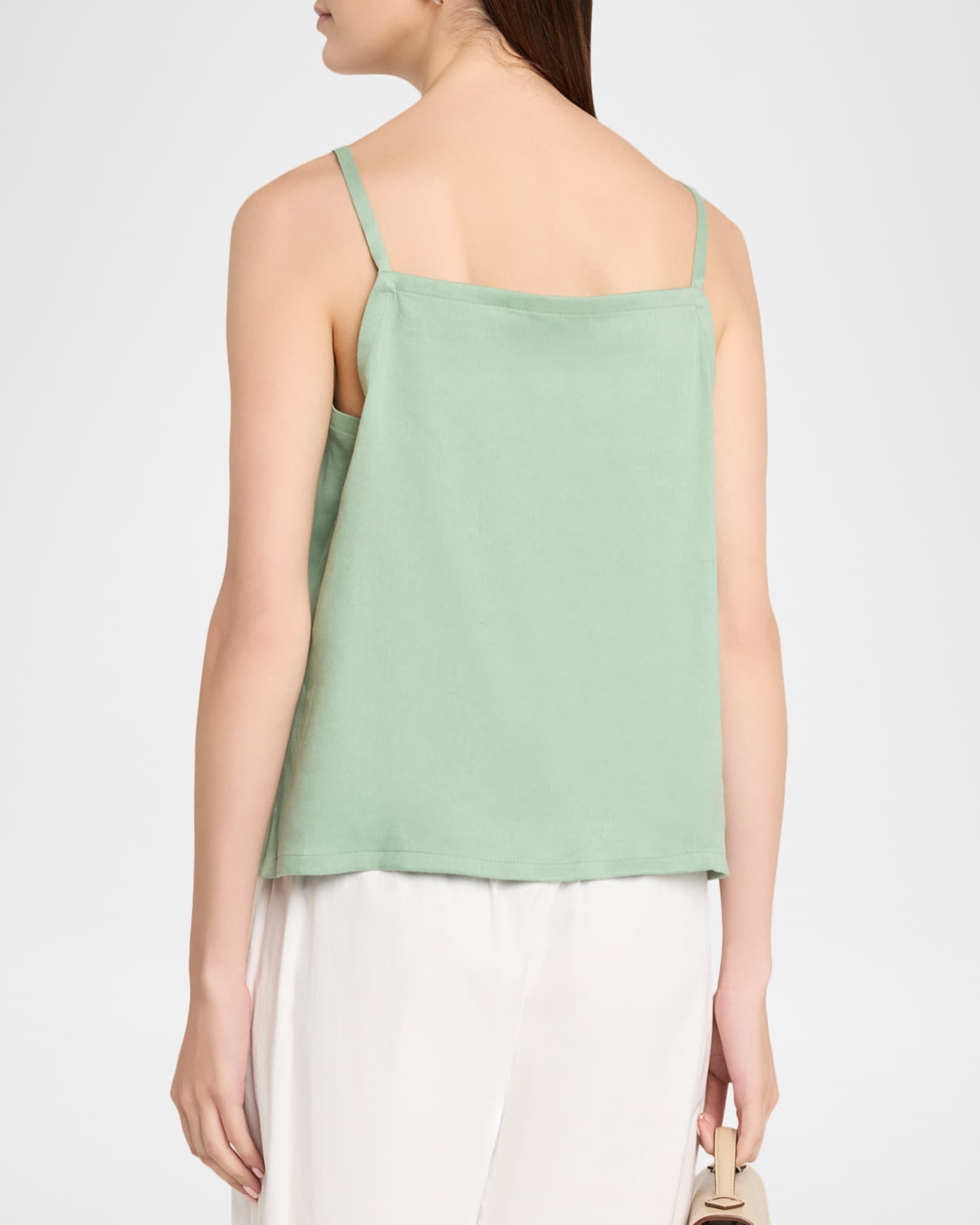 Theory Linen-Blend Apron Top | Neiman Marcus
