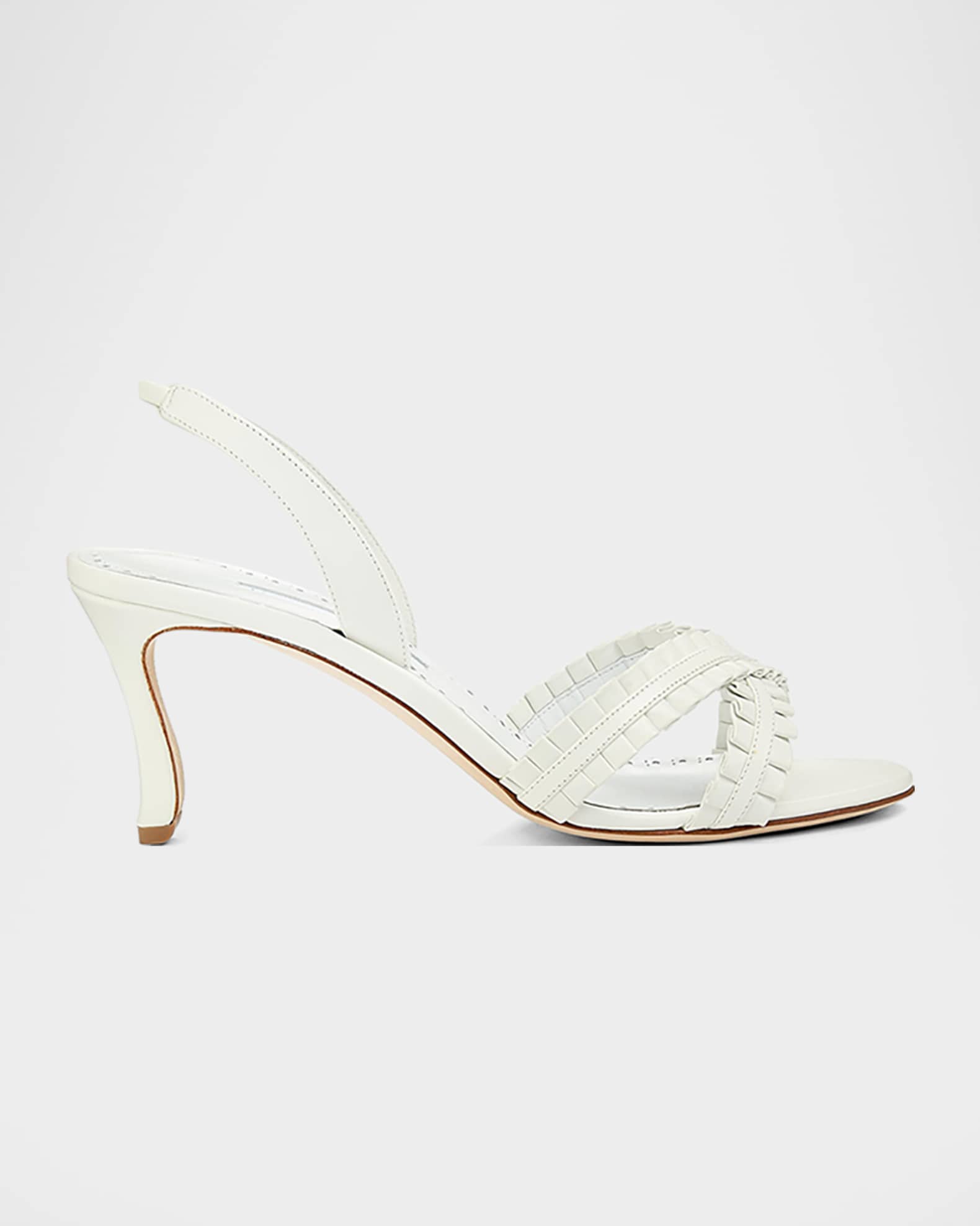 Manolo Blahnik 70mm Volusan Leather Slingback Pumps | Thumbnail 7
