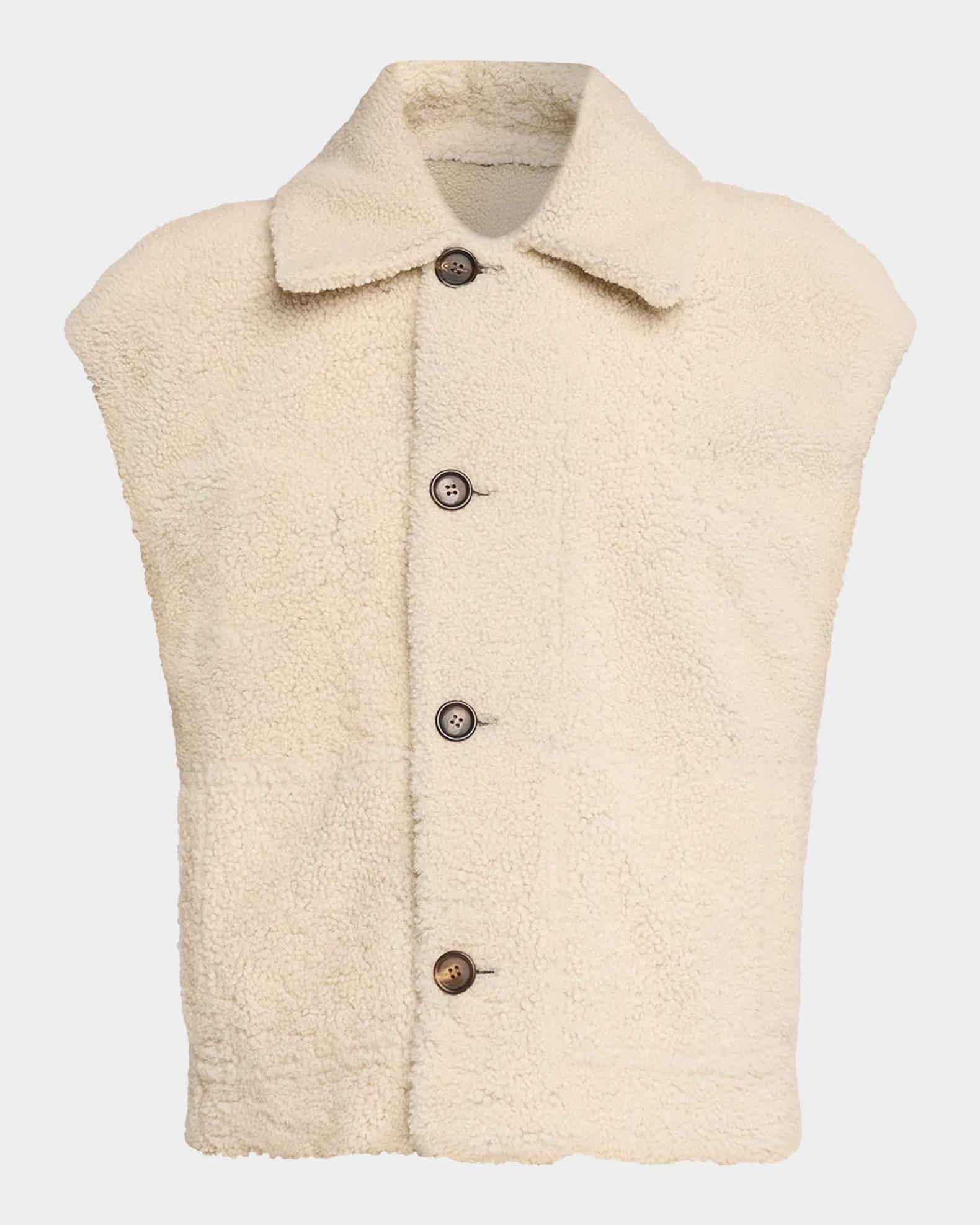 Brunello Cucinelli Reversible Suede & Lamb Shearling Vest | Neiman
