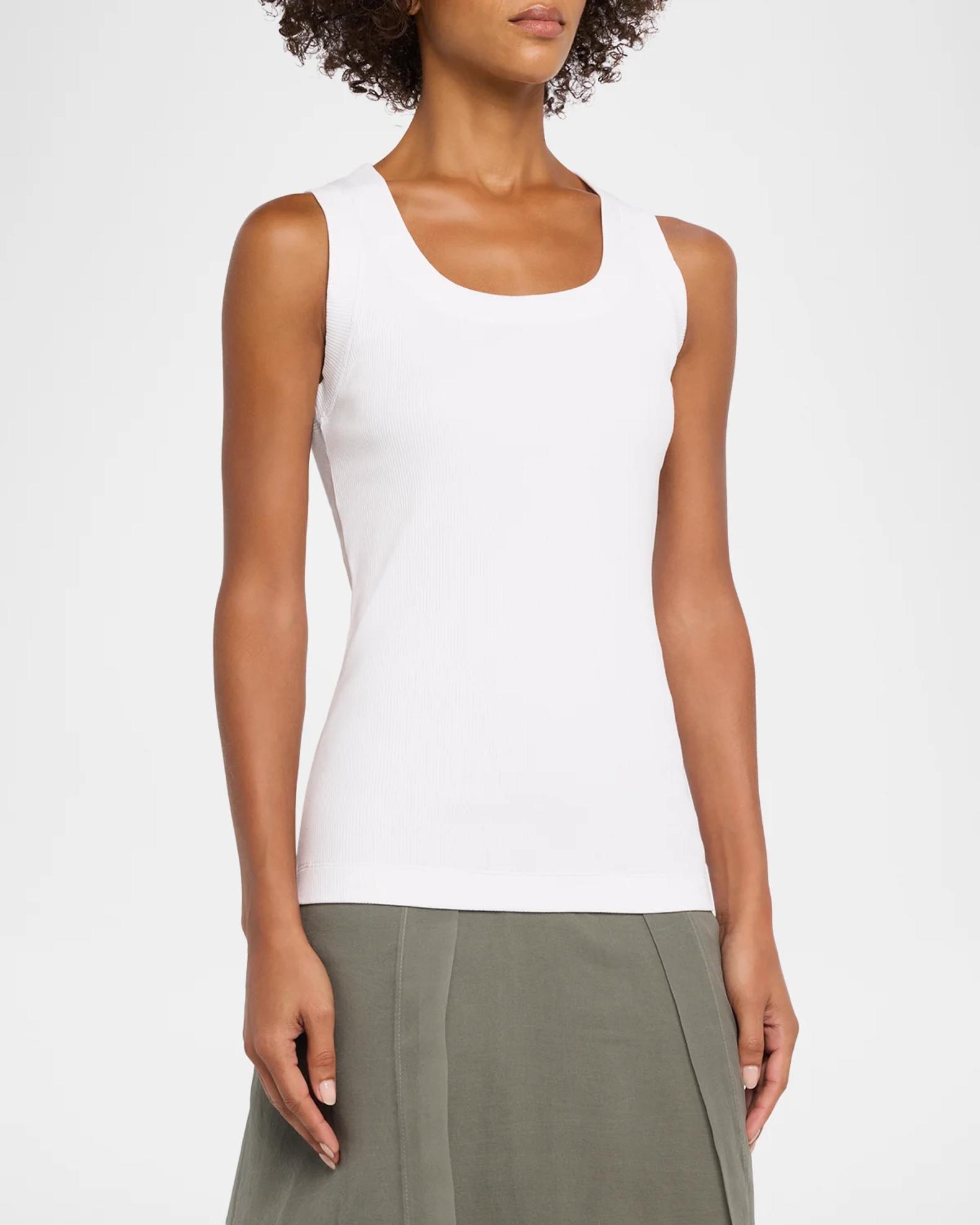Brunello Cucinelli Sparkle Rib Knit Tank Top | Neiman Marcus
