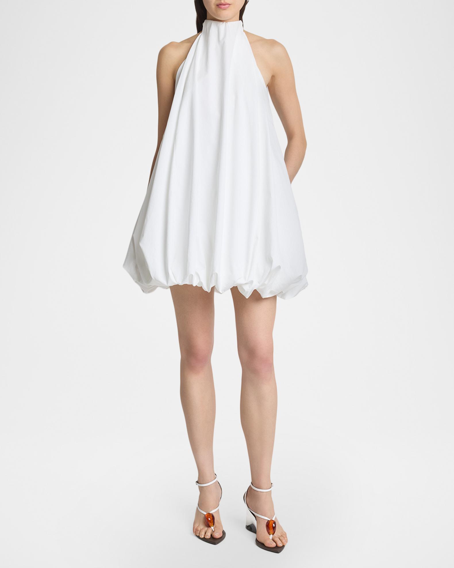 ALAÏA Cotton Poplin Bubble Mini Dress | Neiman Marcus