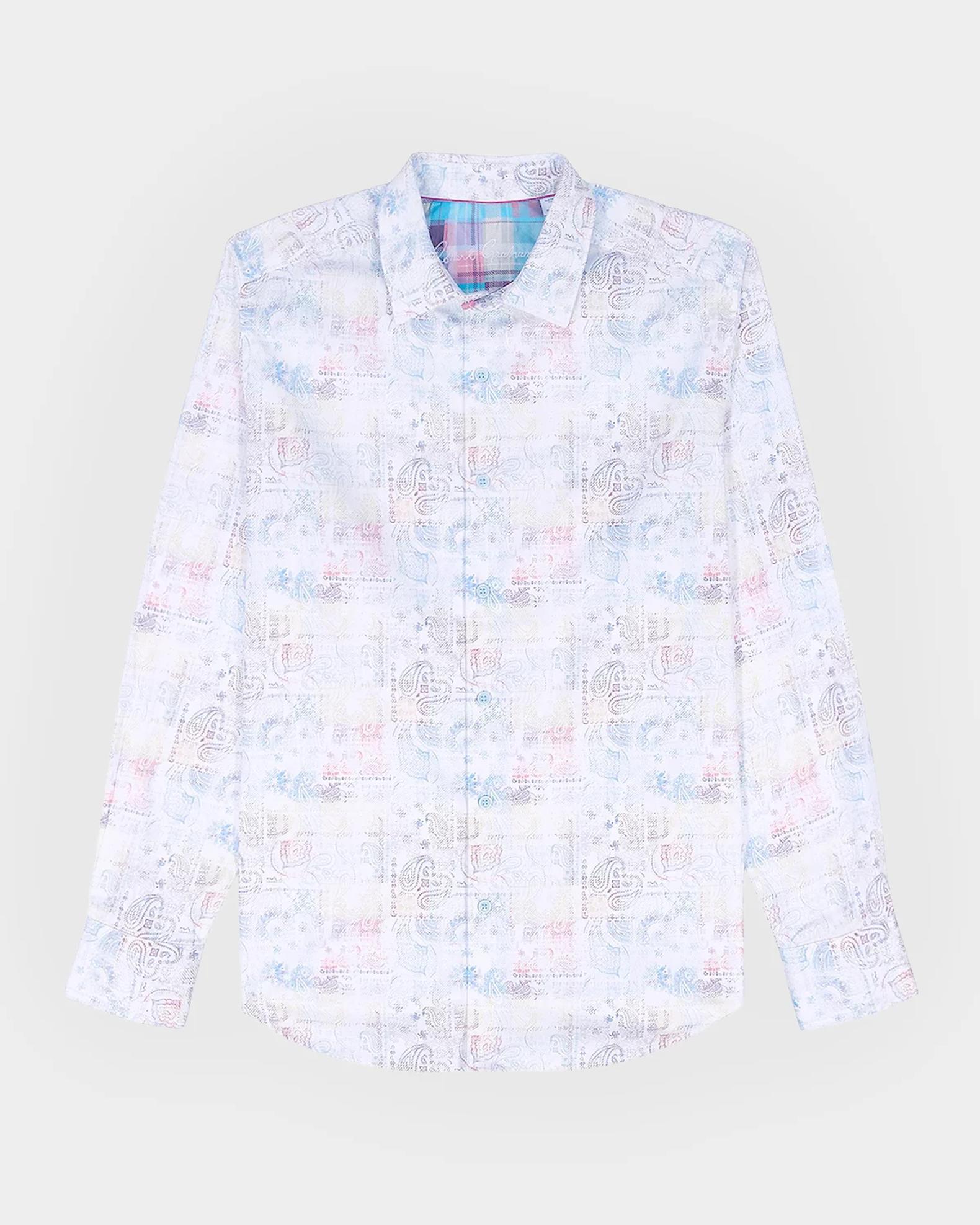 Robert Graham Men's Vista Paisley-Plaid Stretch Sport Shirt | Neiman Marcus