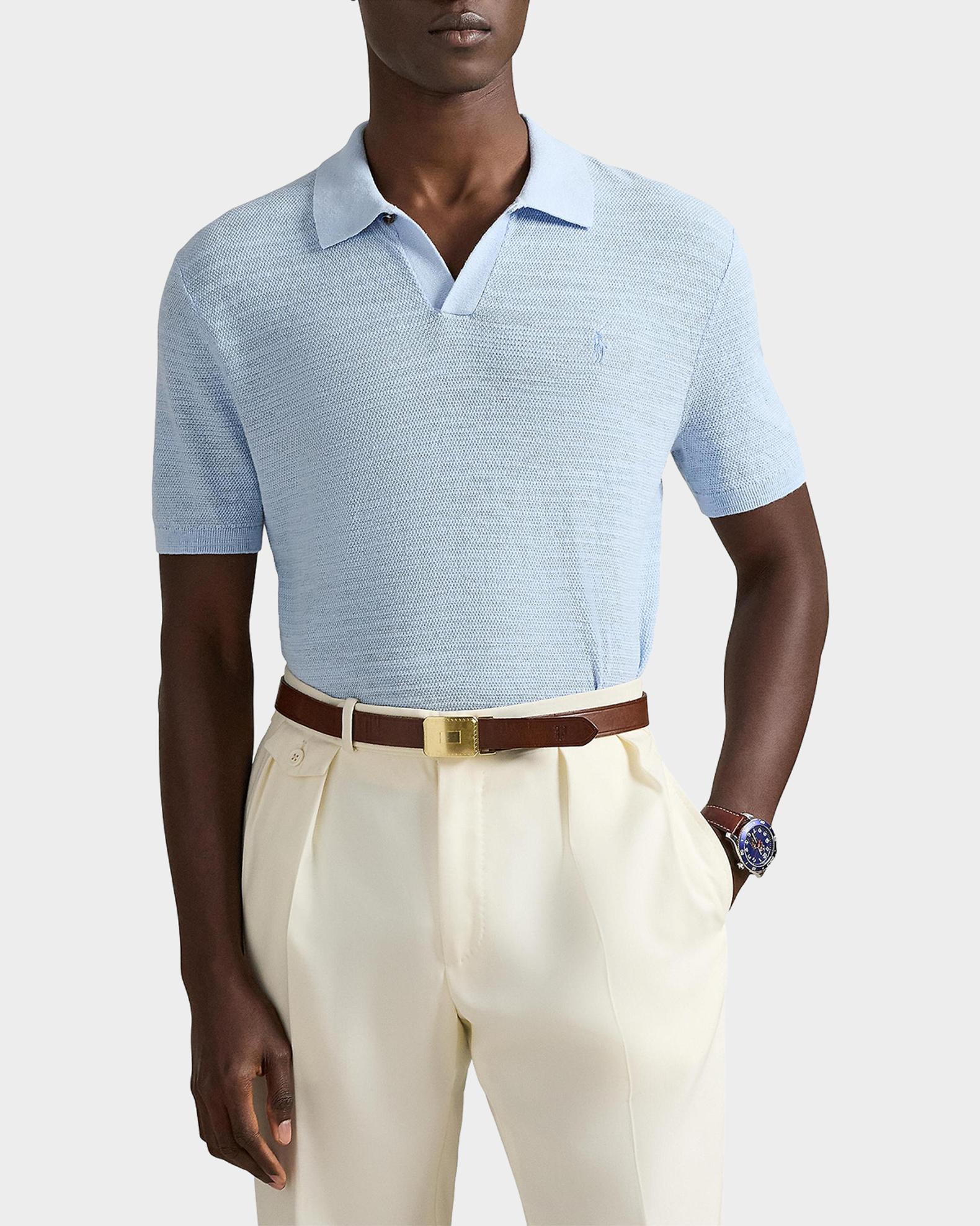 Polo Ralph Lauren Men's Cotton and Linen Textured Short-Sleeve