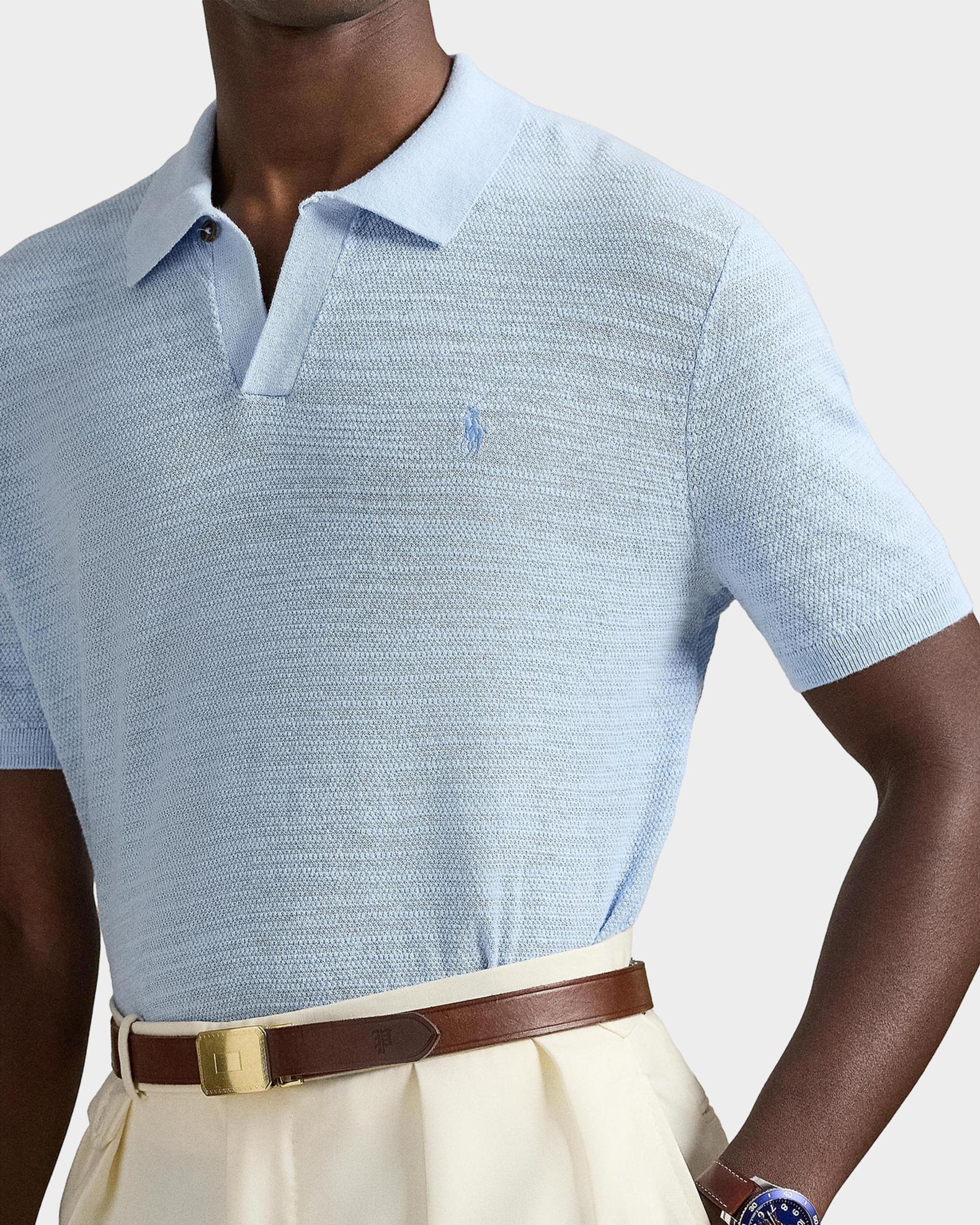 Polo Ralph Lauren Men's Cotton and Linen Textured Short-Sleeve
