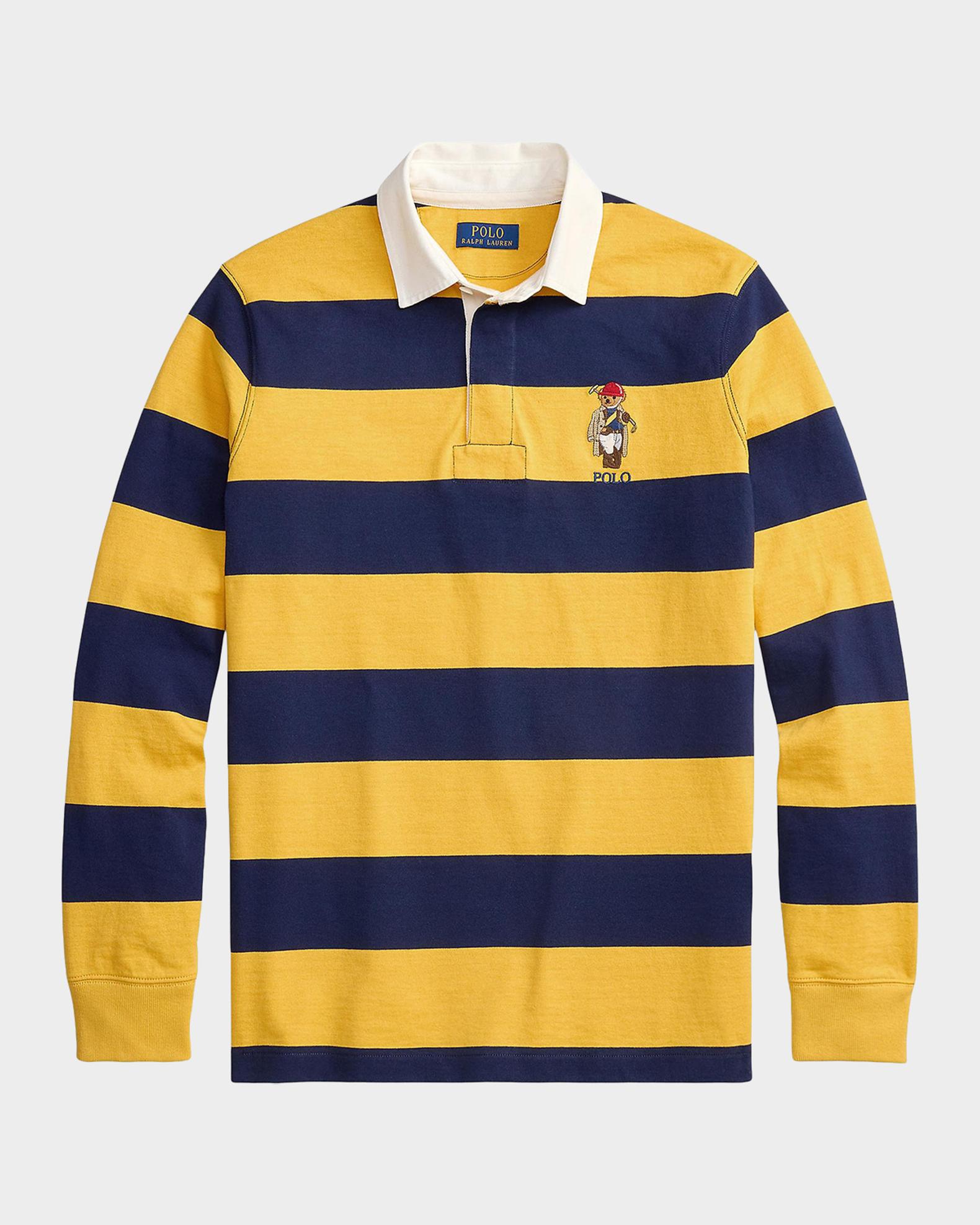Polo by Ralph Lauren ラガーシャツ polo rugby Polo Ralph Lauren Rugby Polo Bear Striped Polo Shirt | Neiman Marcus