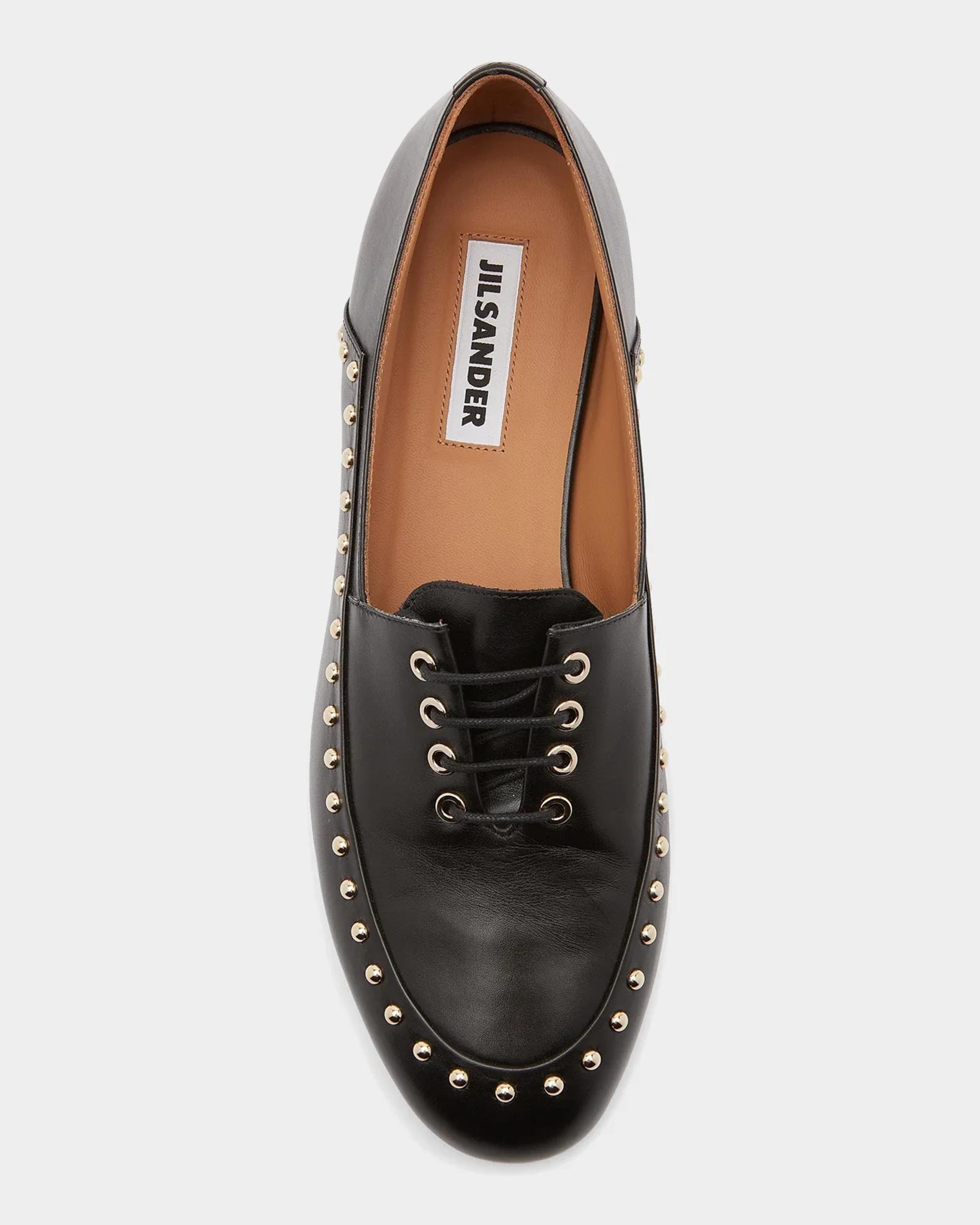 Jil Sander Elyss Studded Leather Loafers | Neiman Marcus