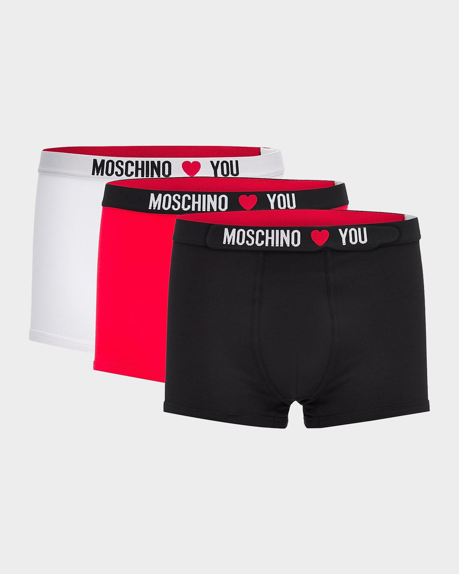 Moschino Men's My Valentine Stretch-Jersey Variety Boxer Briefs 3