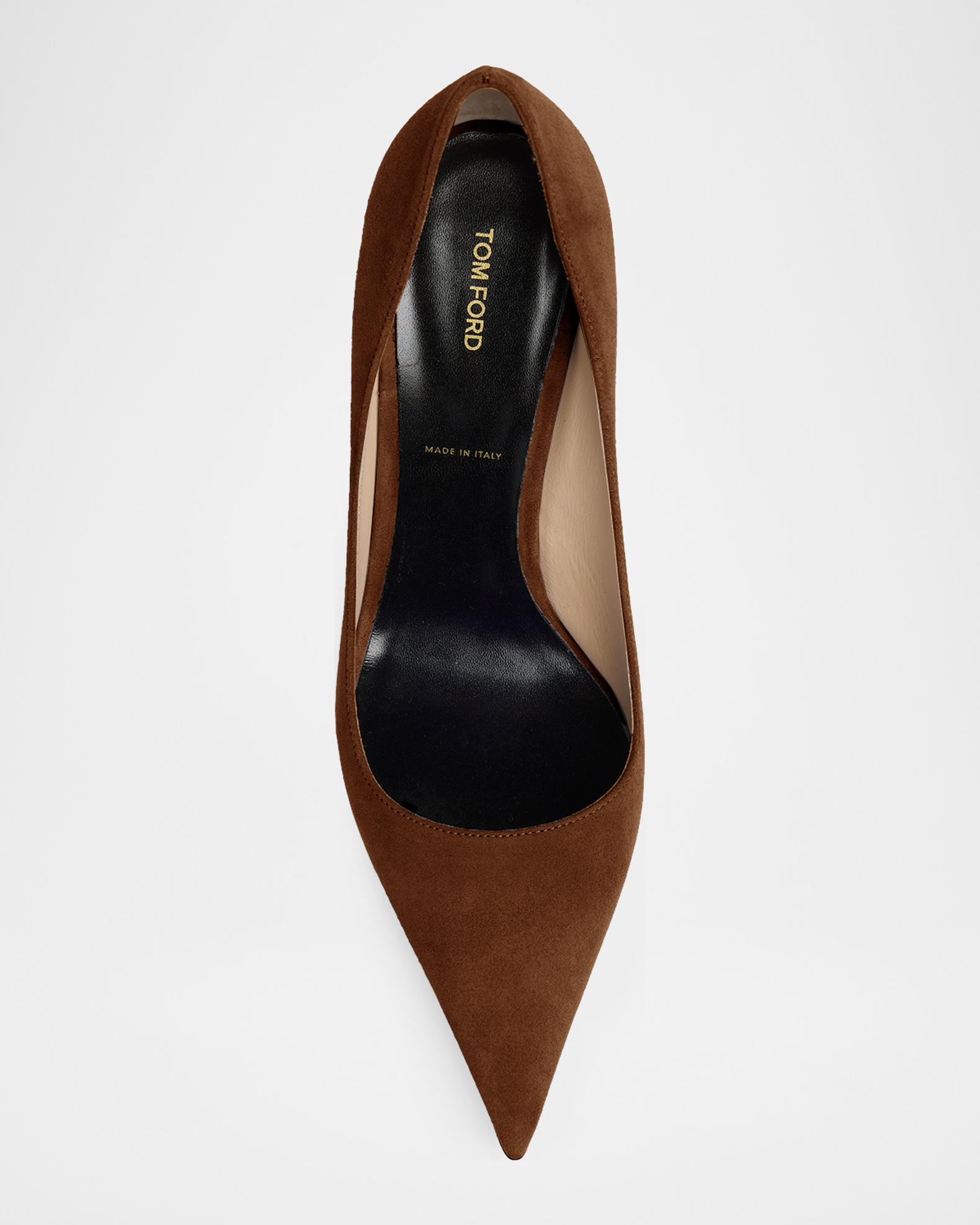 TOM FORD 85mm Suede T-Stiletto Pumps | Neiman Marcus