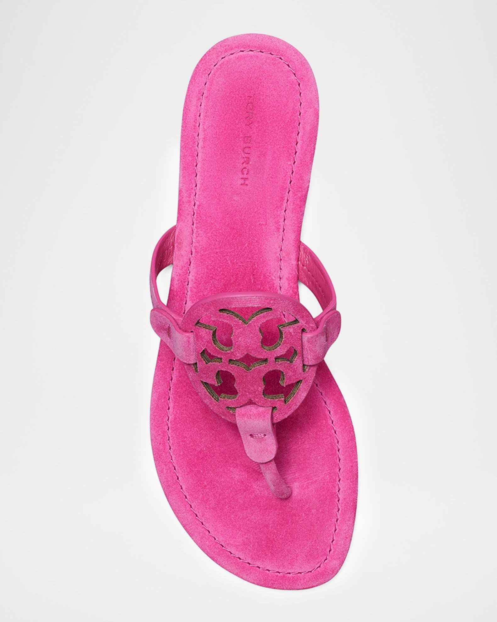 Tory Burch Miller Suede Thong Sandals | Neiman Marcus