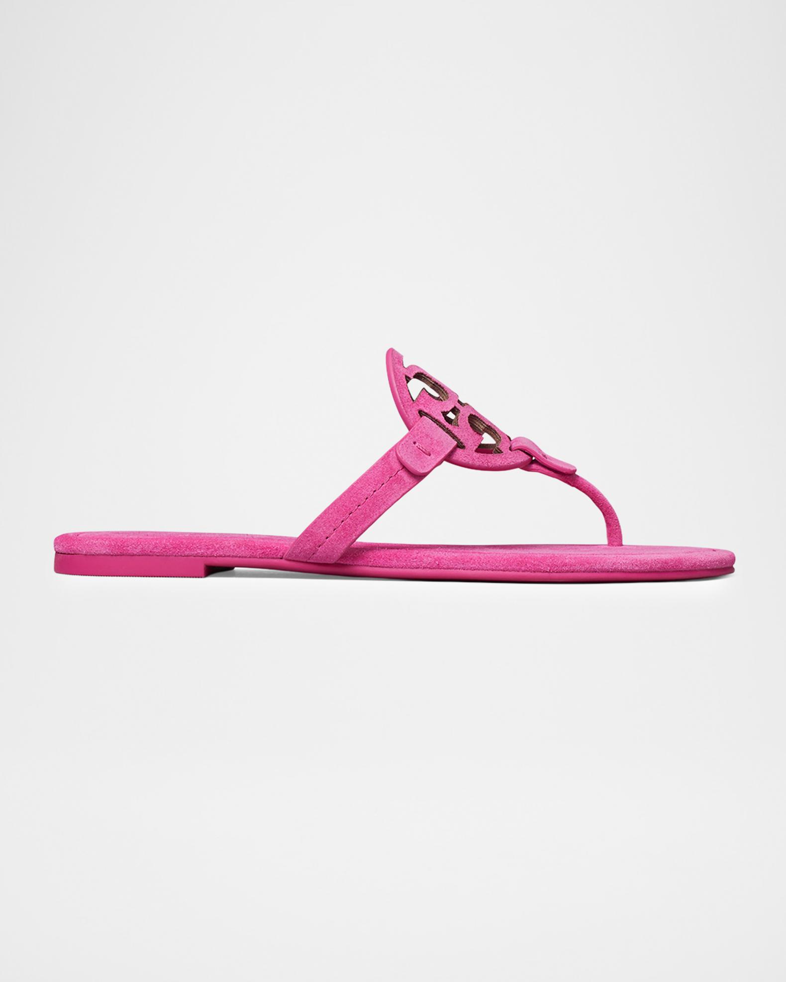 Tory Burch Miller Suede Thong Sandals | Neiman Marcus