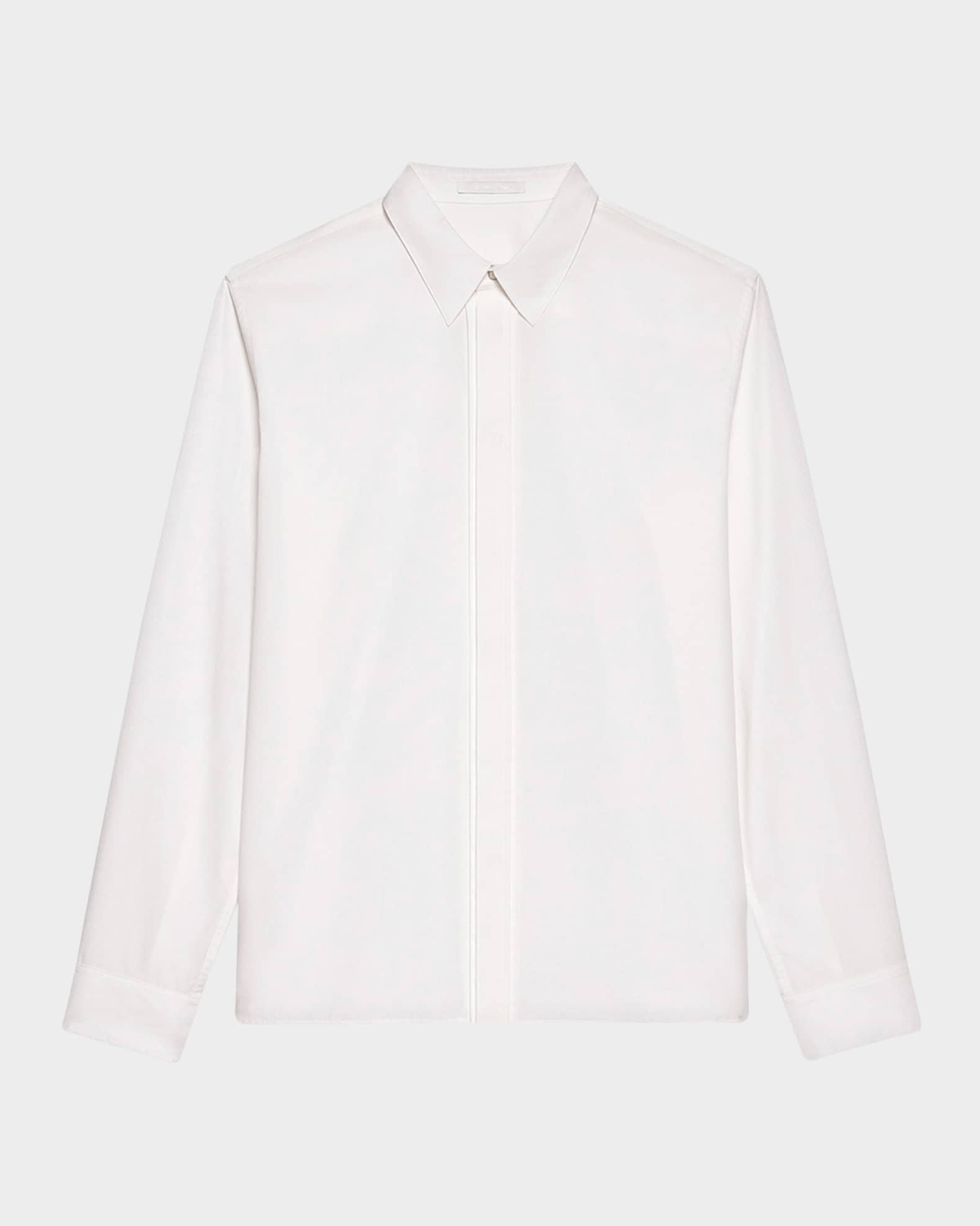 Helmut Lang Men's Wardrobe Covered-Placked Poplin Sport Shirt