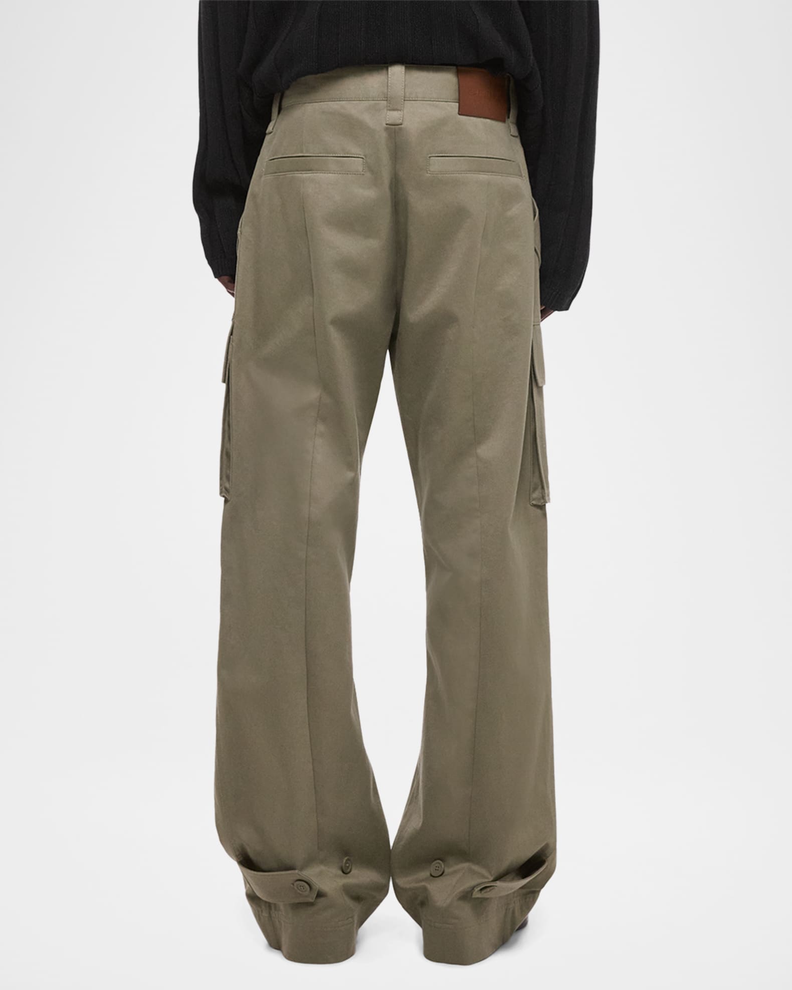 Helmut Lang Men's Chino Twill Wide Leg Cargo Pants | Neiman Marcus