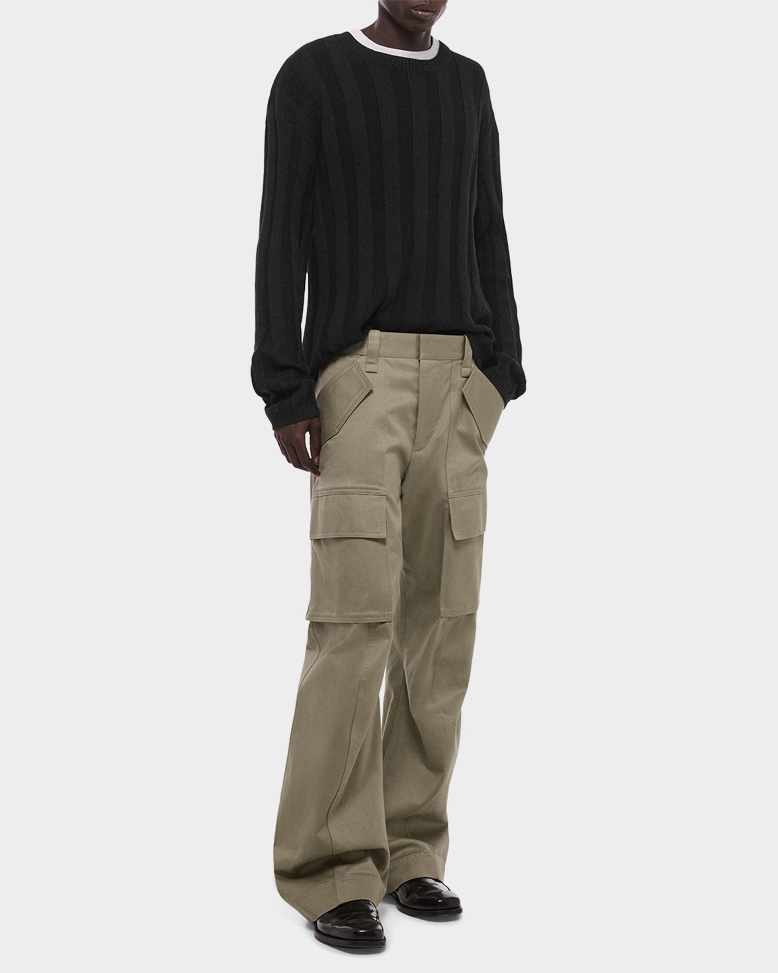 Helmut Lang Men's Chino Twill Wide Leg Cargo Pants | Neiman Marcus