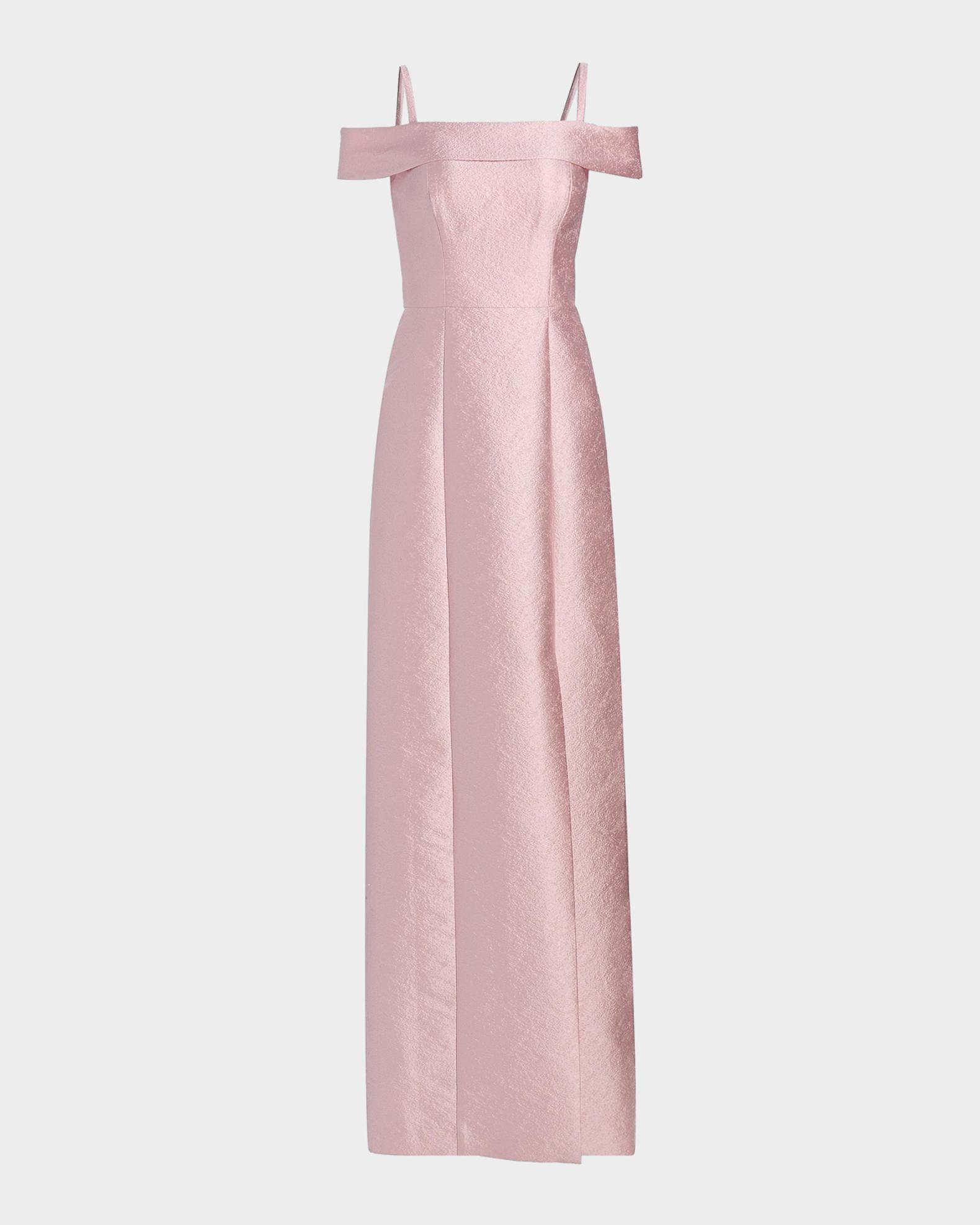 kay unger jacquard cocktail dress Kay Unger Women's Edith Column Gown - Pink