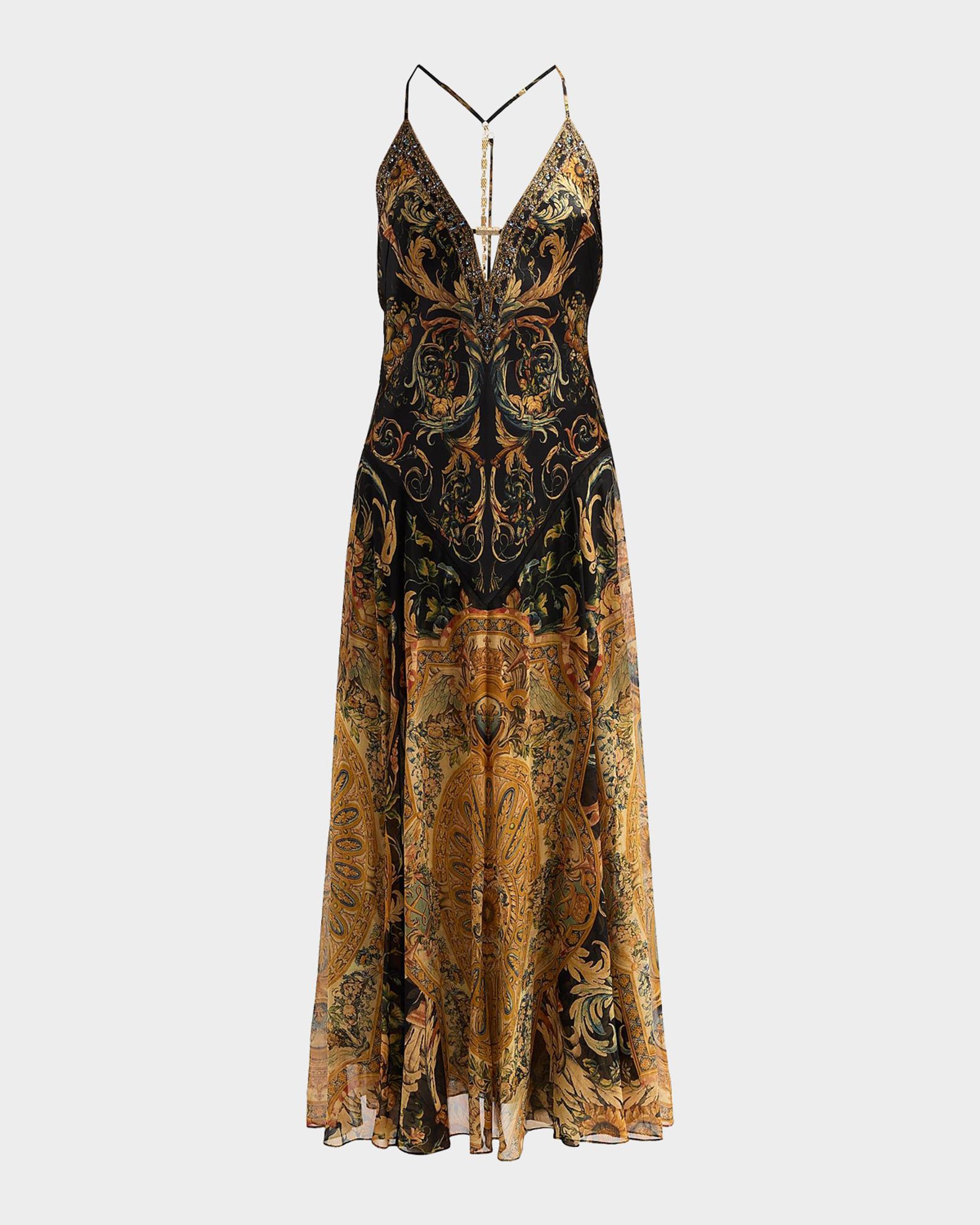 maxi dress with gold hardware Camilla Museum Memoirs Detail Dress, Women's, XL wk44