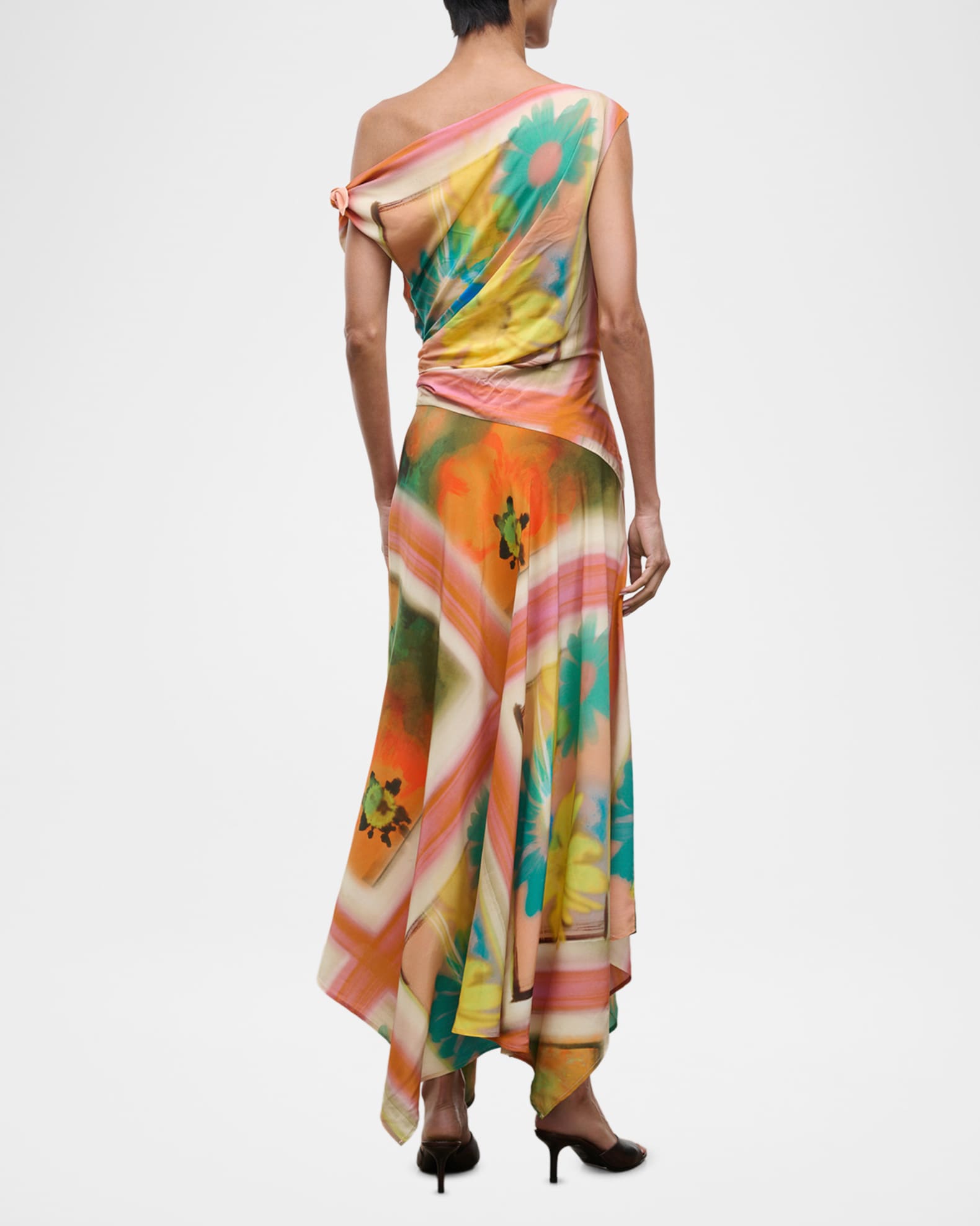 staud asymmetric dress STAUD, Sonoma Silk Dress in Black, Size 0
