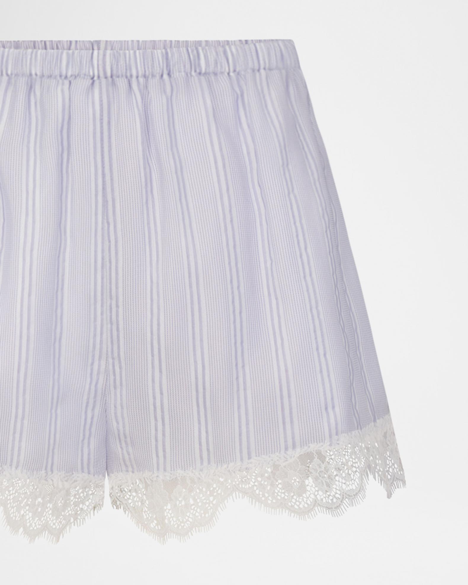 FRAME The Stripe Lace Shorts | Neiman Marcus