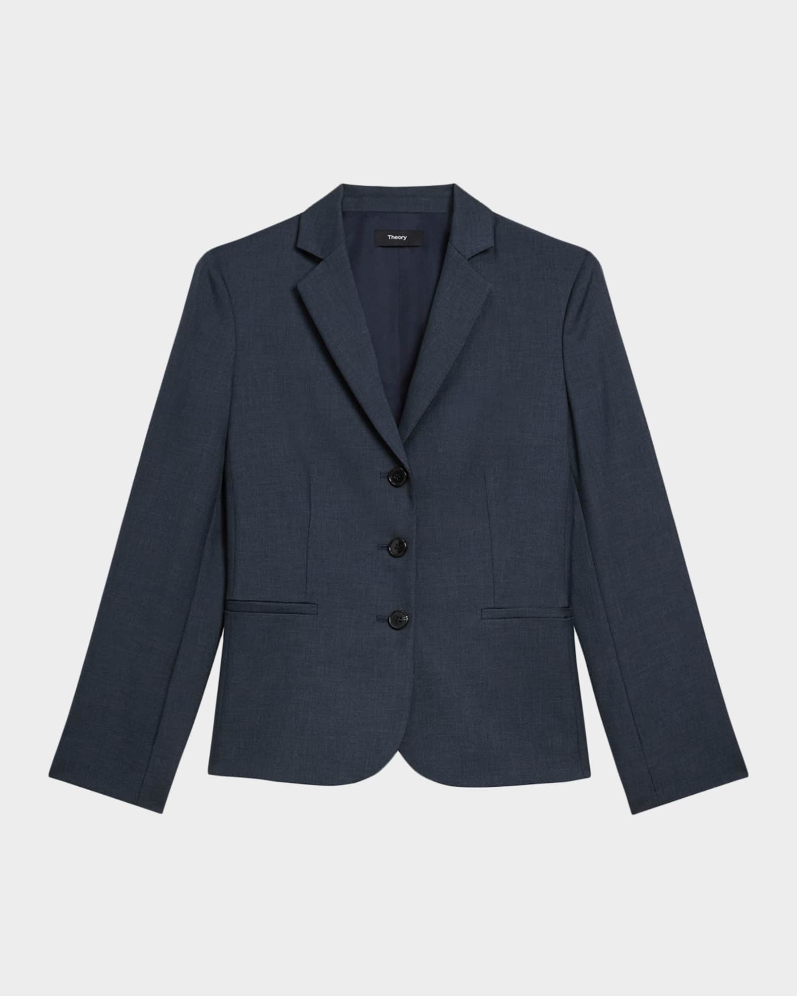 Theory Shrunken Three-Button Jacket | Neiman Marcus