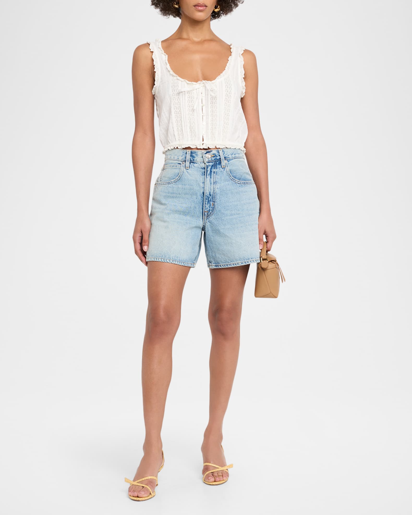 LoveShackFancy Blyss Cotton Sleeveless Top | Neiman Marcus