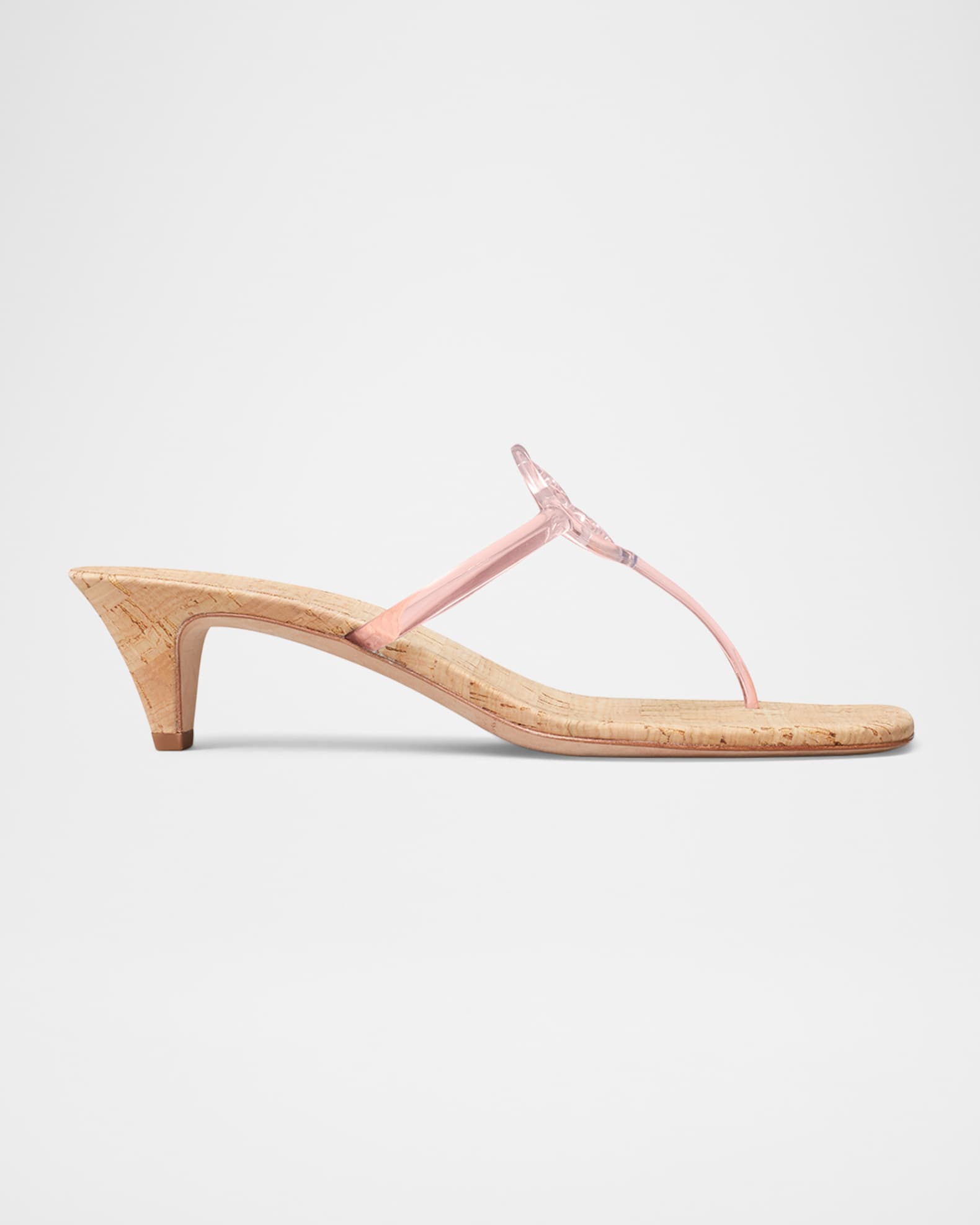 メル67471 Tory Burch Miller Jelly Kitten-Heel Sandals | Neiman Marcus
