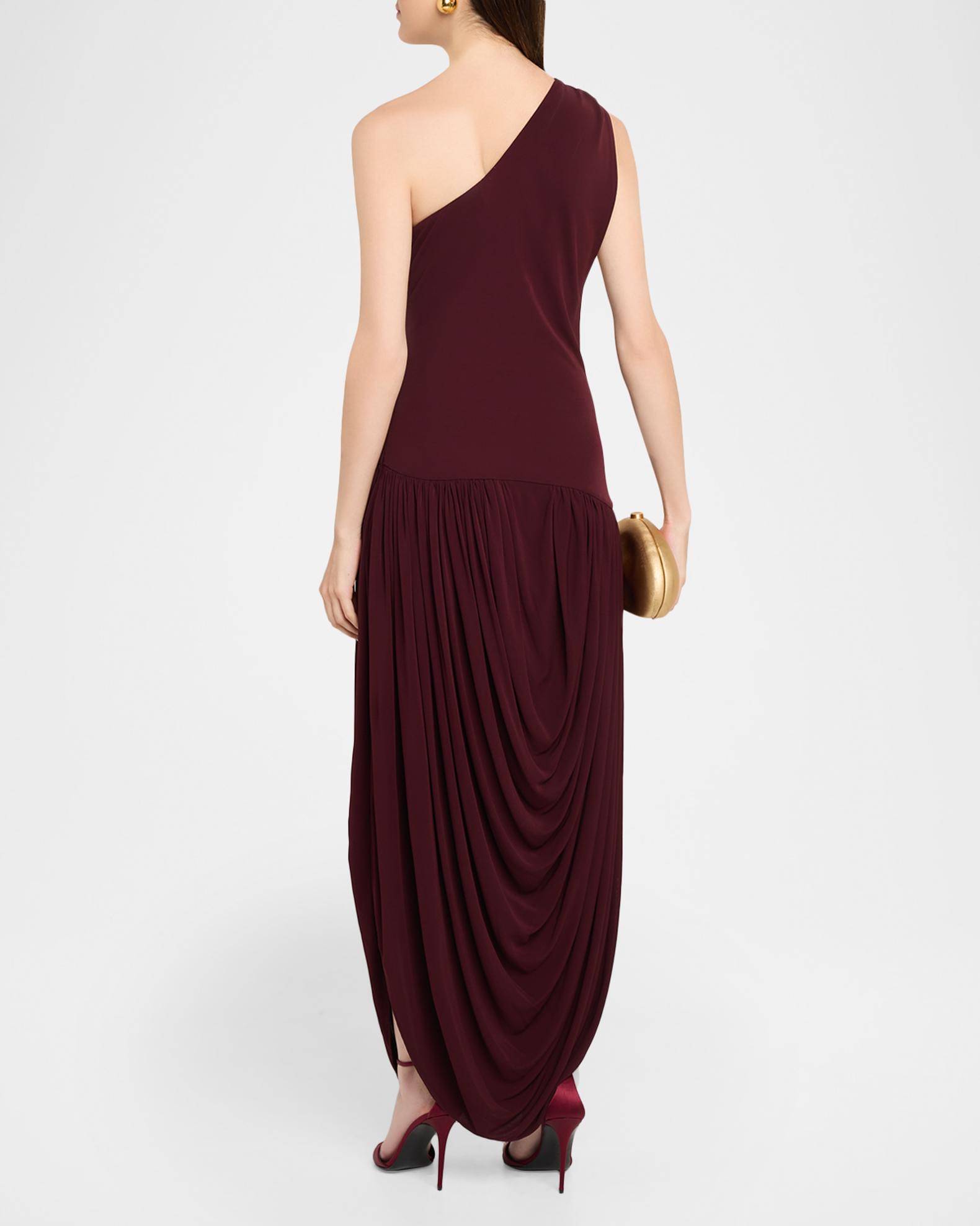 brandon maxwell berry strapless knit midi dress Mila 2 / Merlot GWP App