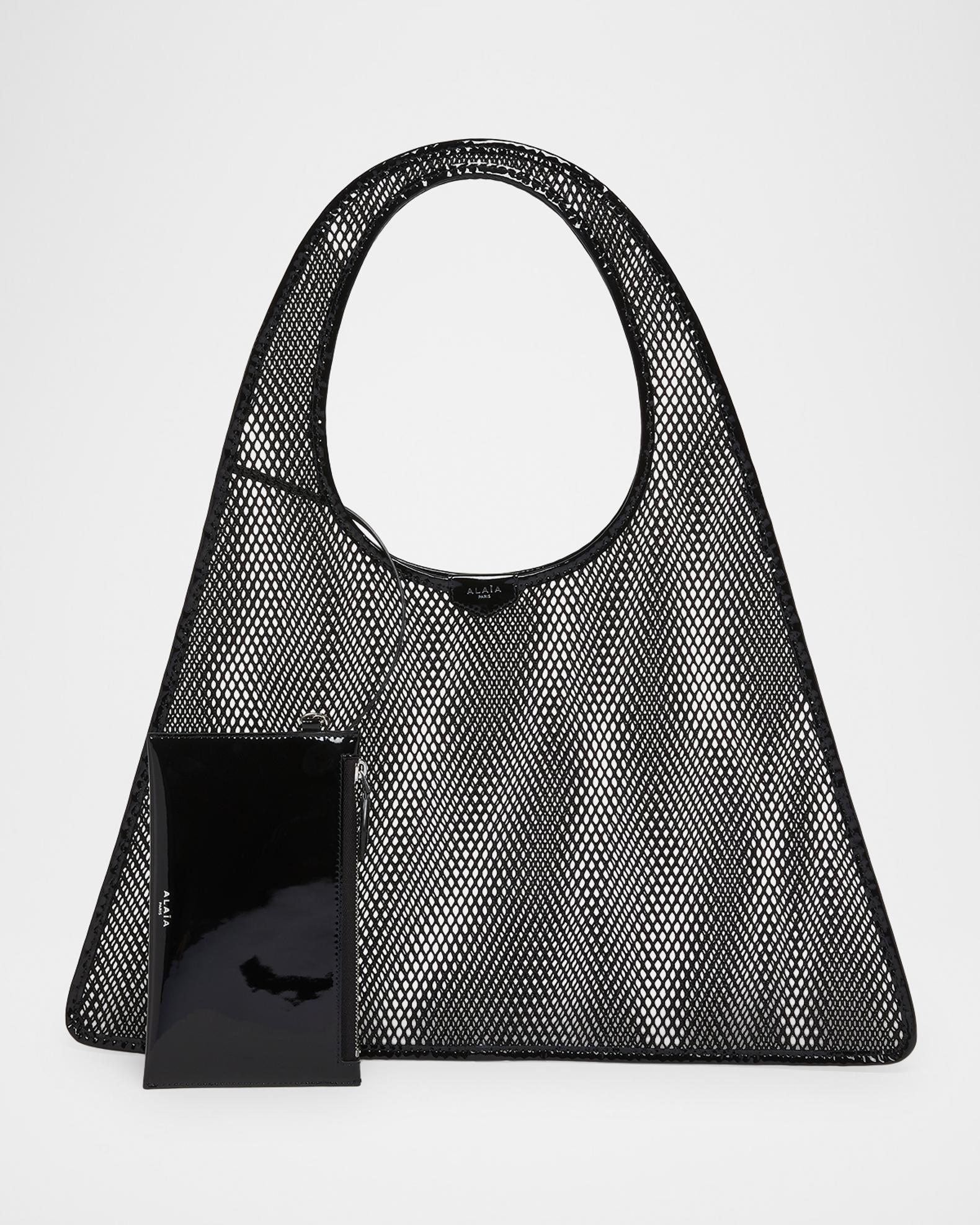 JISTORY TIE HANDLE HOBO BAG silver ALAÏA One Piece Mesh Hobo Bag 