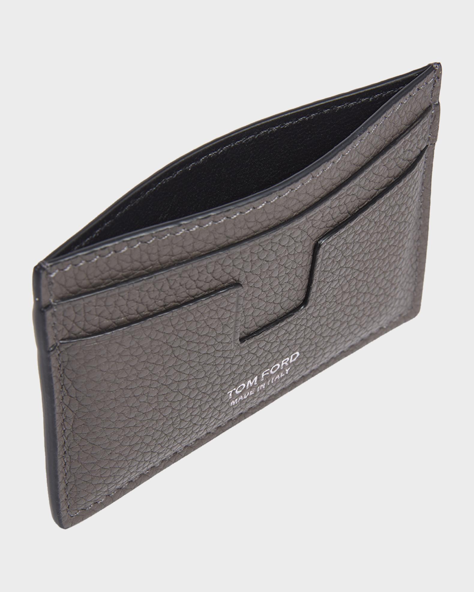 TOM FORD Men's T Line Soft Grain Leather Card Holder | Neiman Marcus