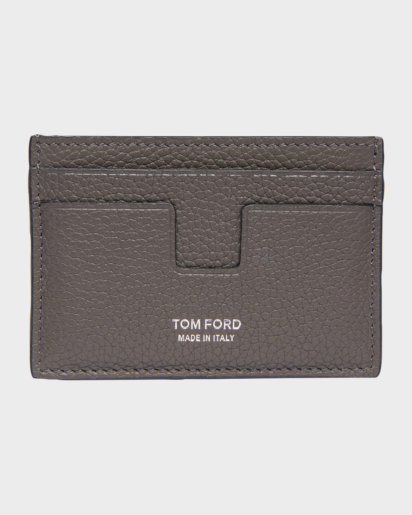 【新品】26SS TOM FORD GRAIN LEATHER CARD HOLDER TOM FORD Men's T Line Soft Grain Leather Card Holder | Neiman Marcus