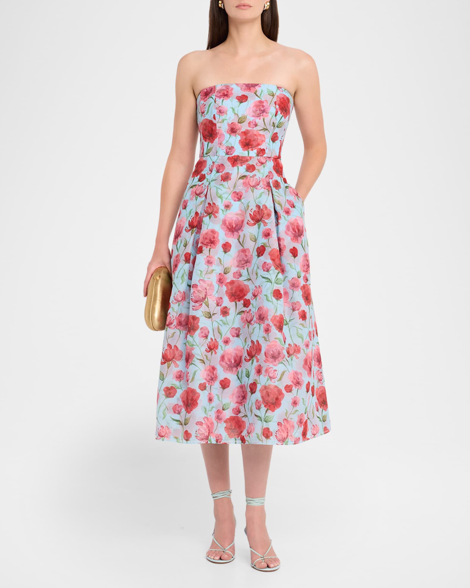 babelini midi dress Sachin & Babi Shay Dress - Sky Poppies