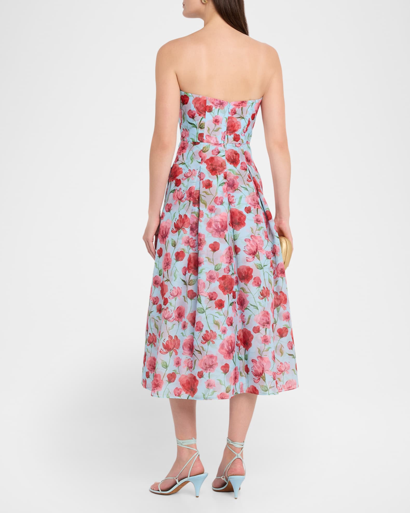 sachin & babi minnie off-the-shoulder floral a-line midi dress Sachin + Babi | Dresses | New Sachin Babi Size 4 Minnie Offtheshoulder Floral  Midi Dress Glacial Blue